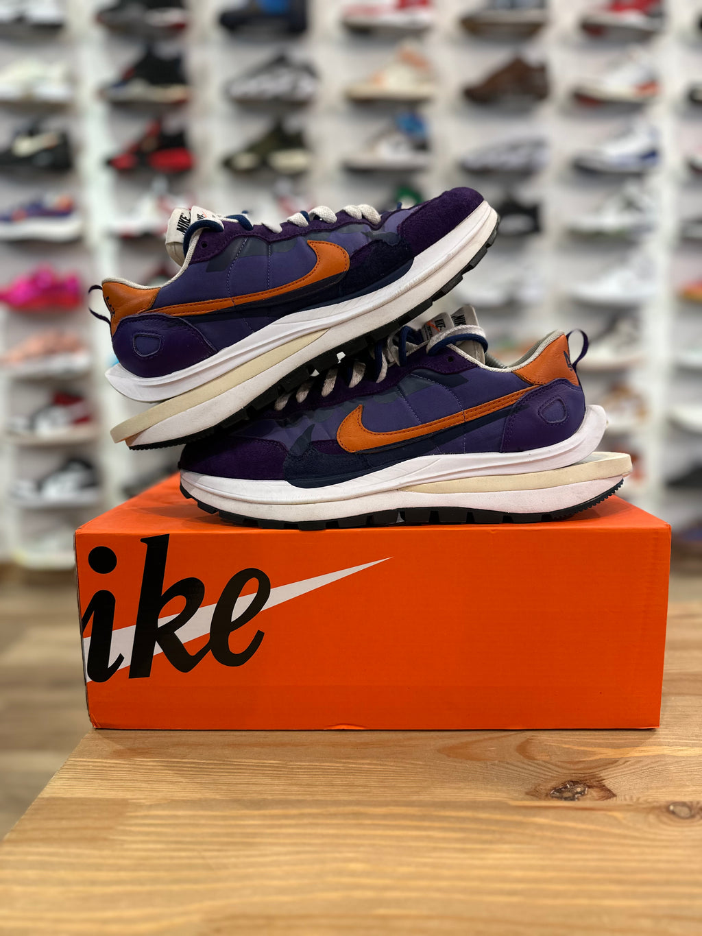 Nike vaporwaffle sacai dark iris ( taille 44 )