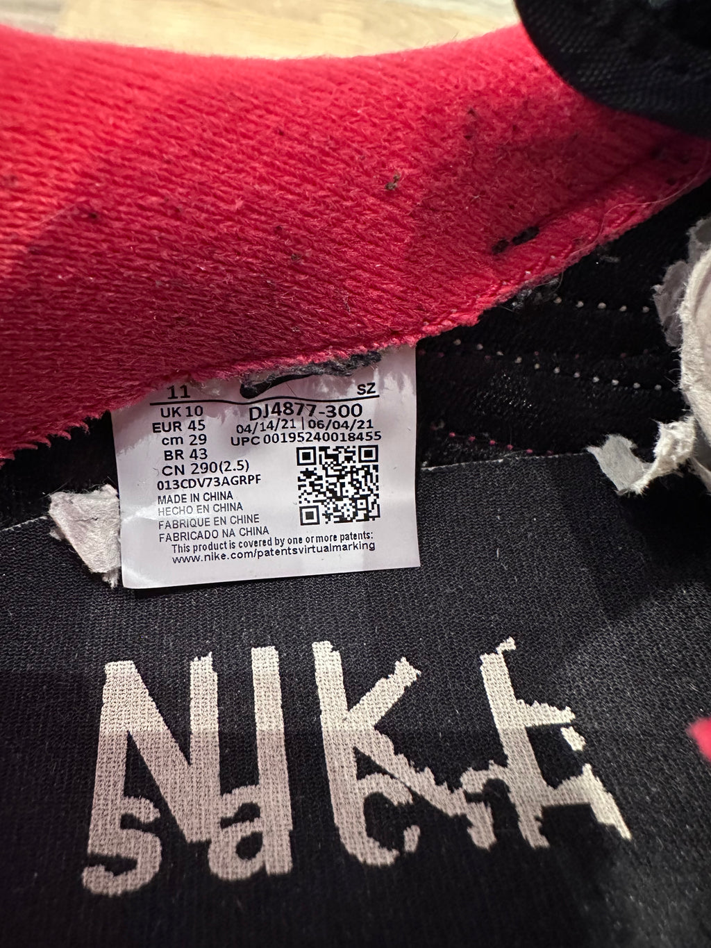 Nike ldwaffle sacai undercover red ( taille 45 )