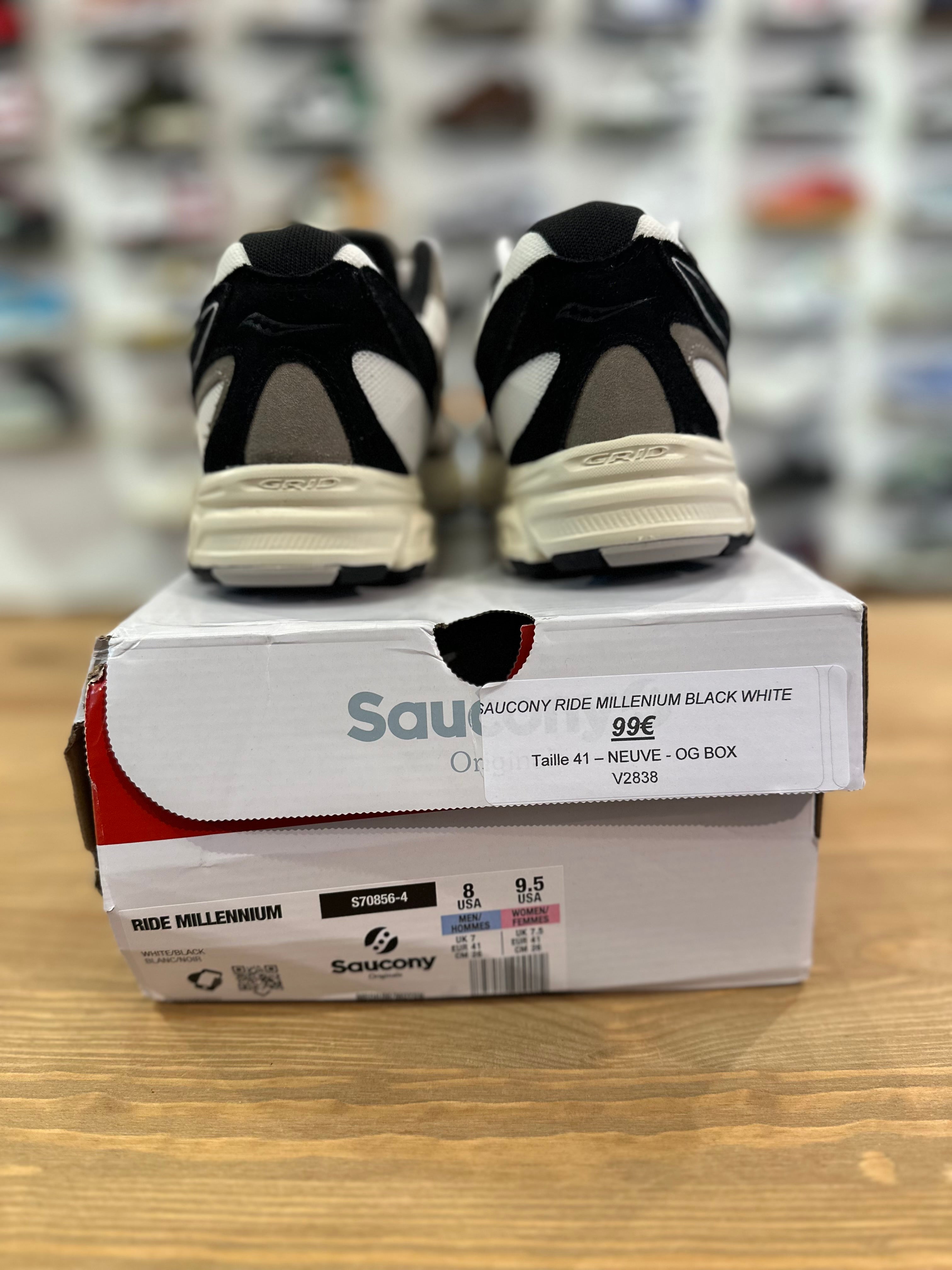 Saucony ride millenium black White ( taille 41 )