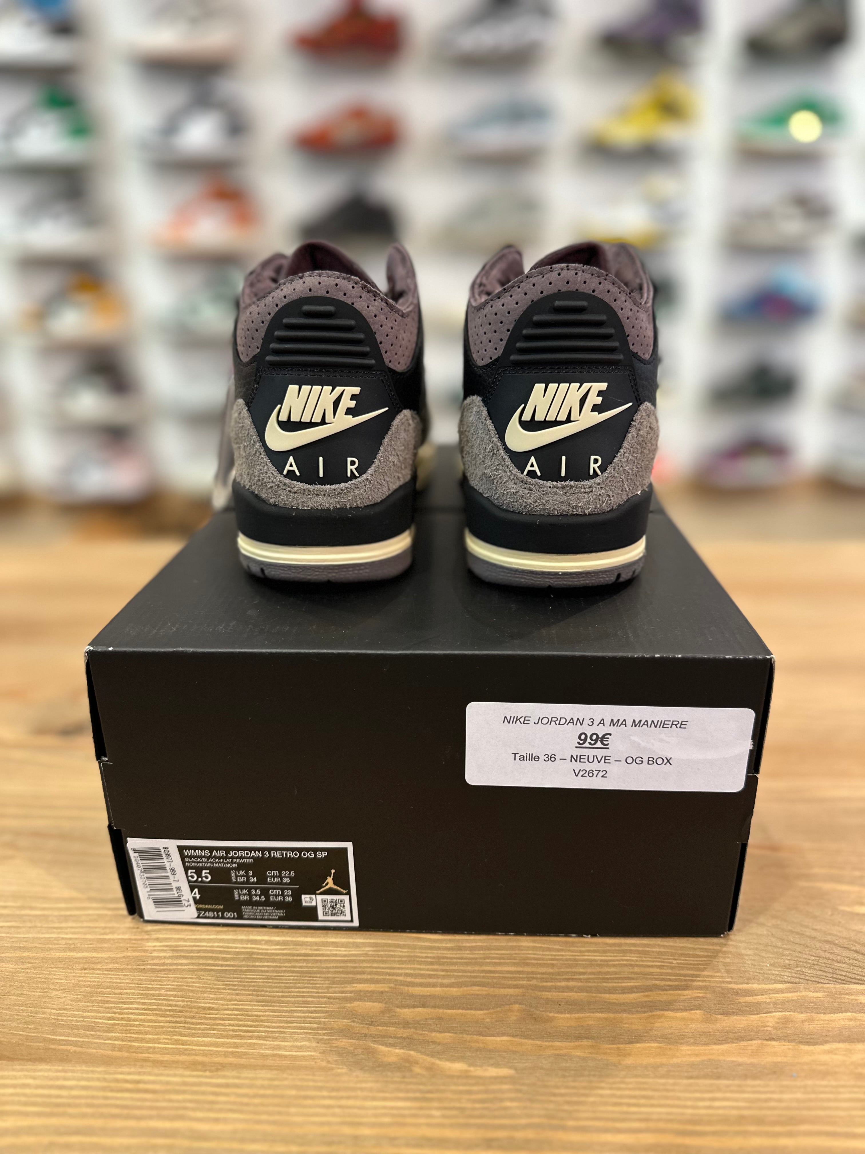 Nike Jordan 3 à ma manière