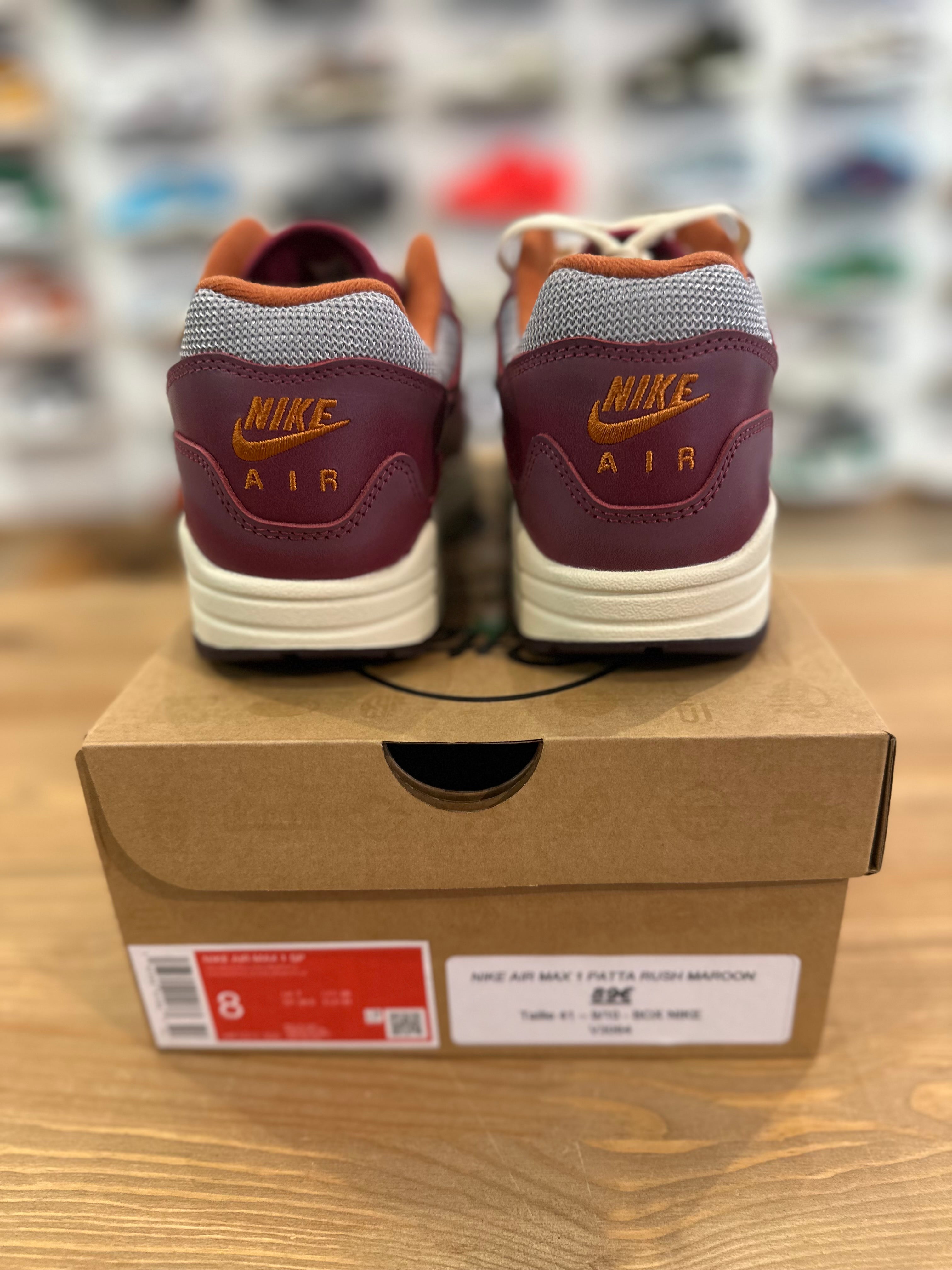 Nike air Max 1 Patta rush maroon ( taille 41 )