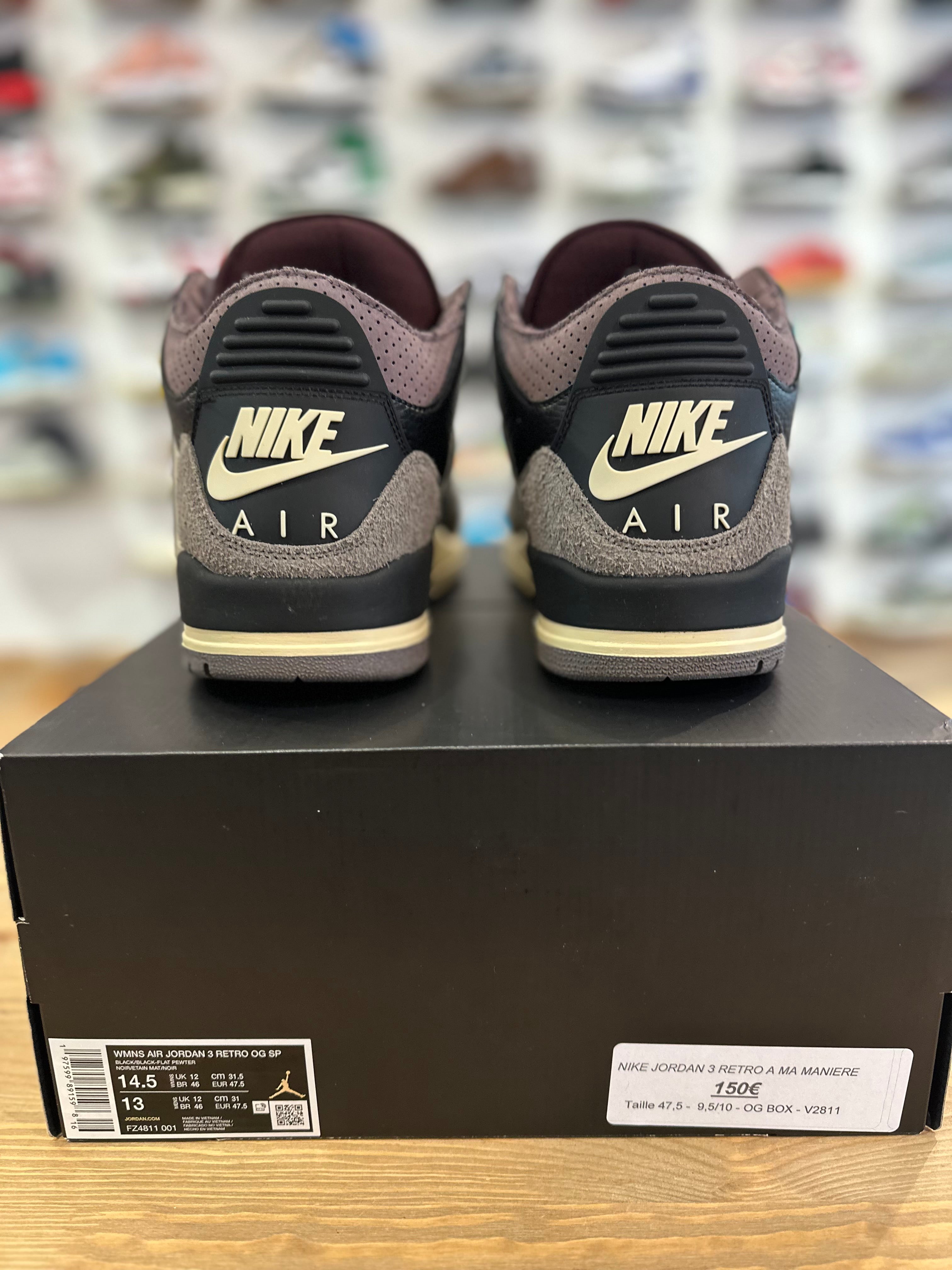 Nike Jordan 3 rétro à ma manière ( taille 47,5 )