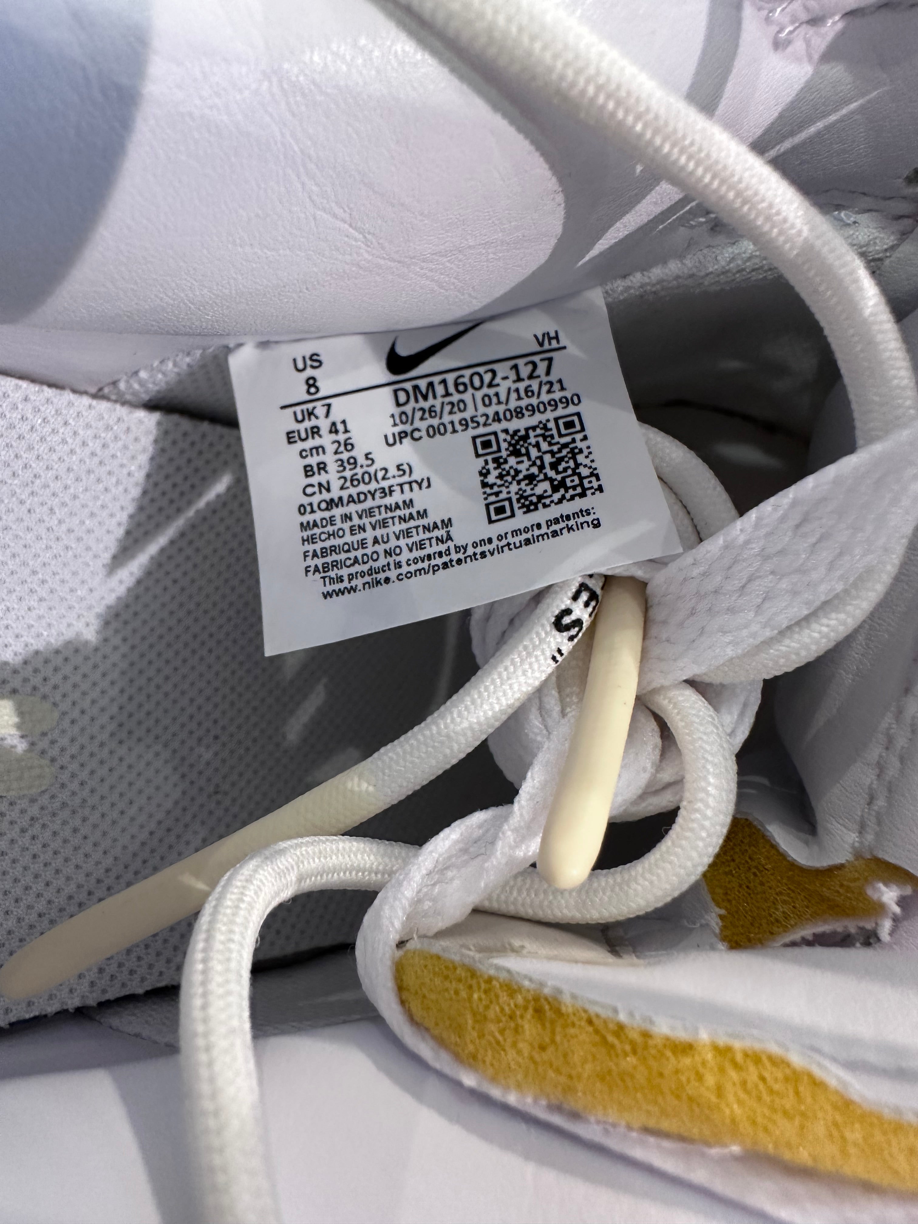 Nike dunk low off White lot 1 White Silver ( taille 41 )