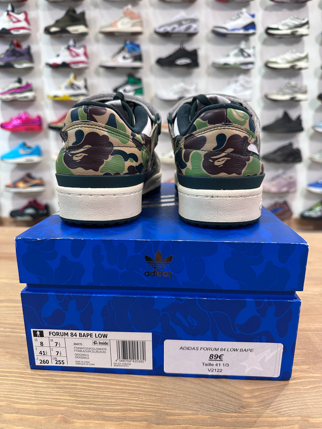 Adidas forum 84 low Bape ( taille 41 1/3 )