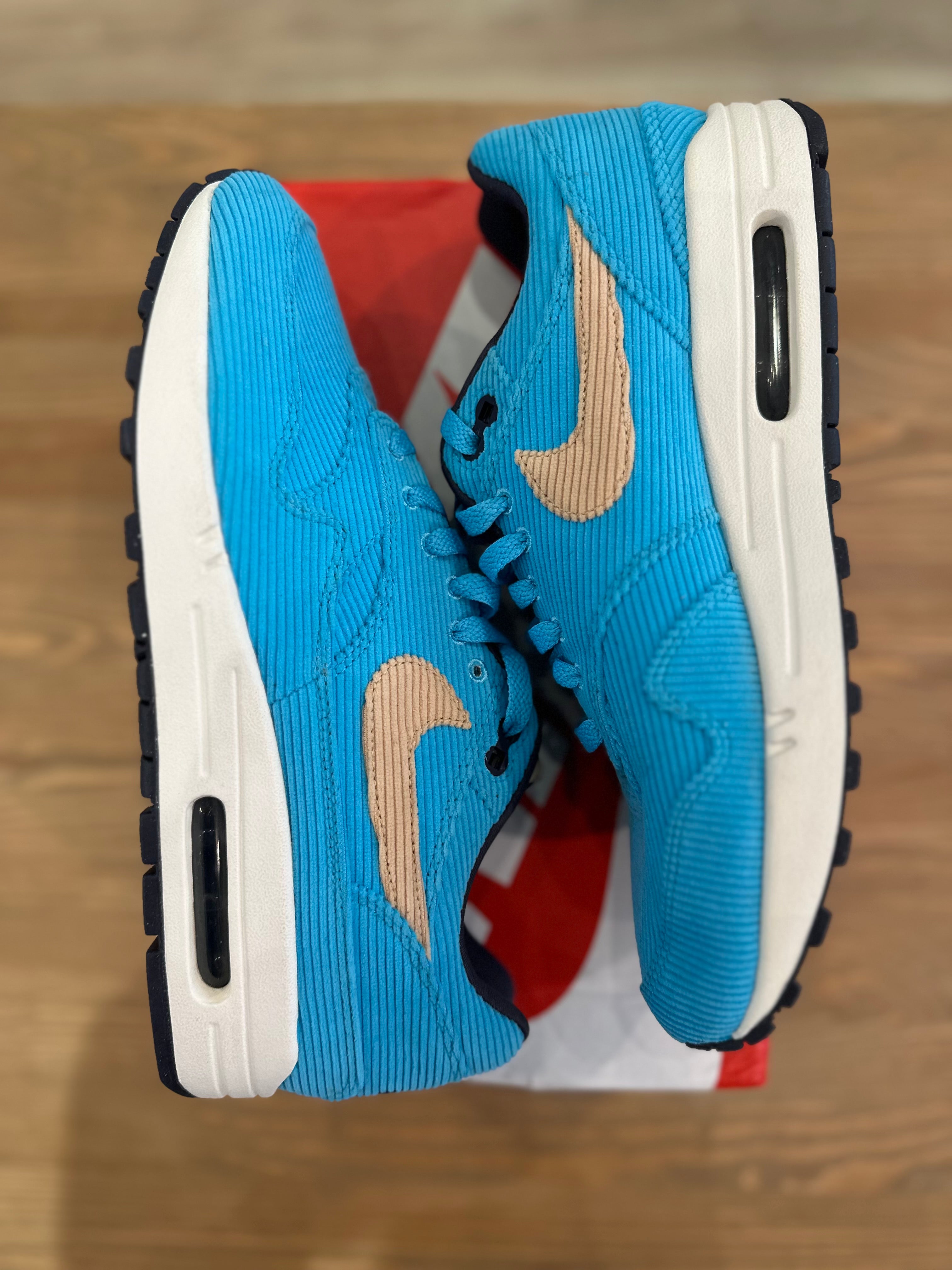 Nike air Max 1 corduroy baltic blue ( taille 42 )