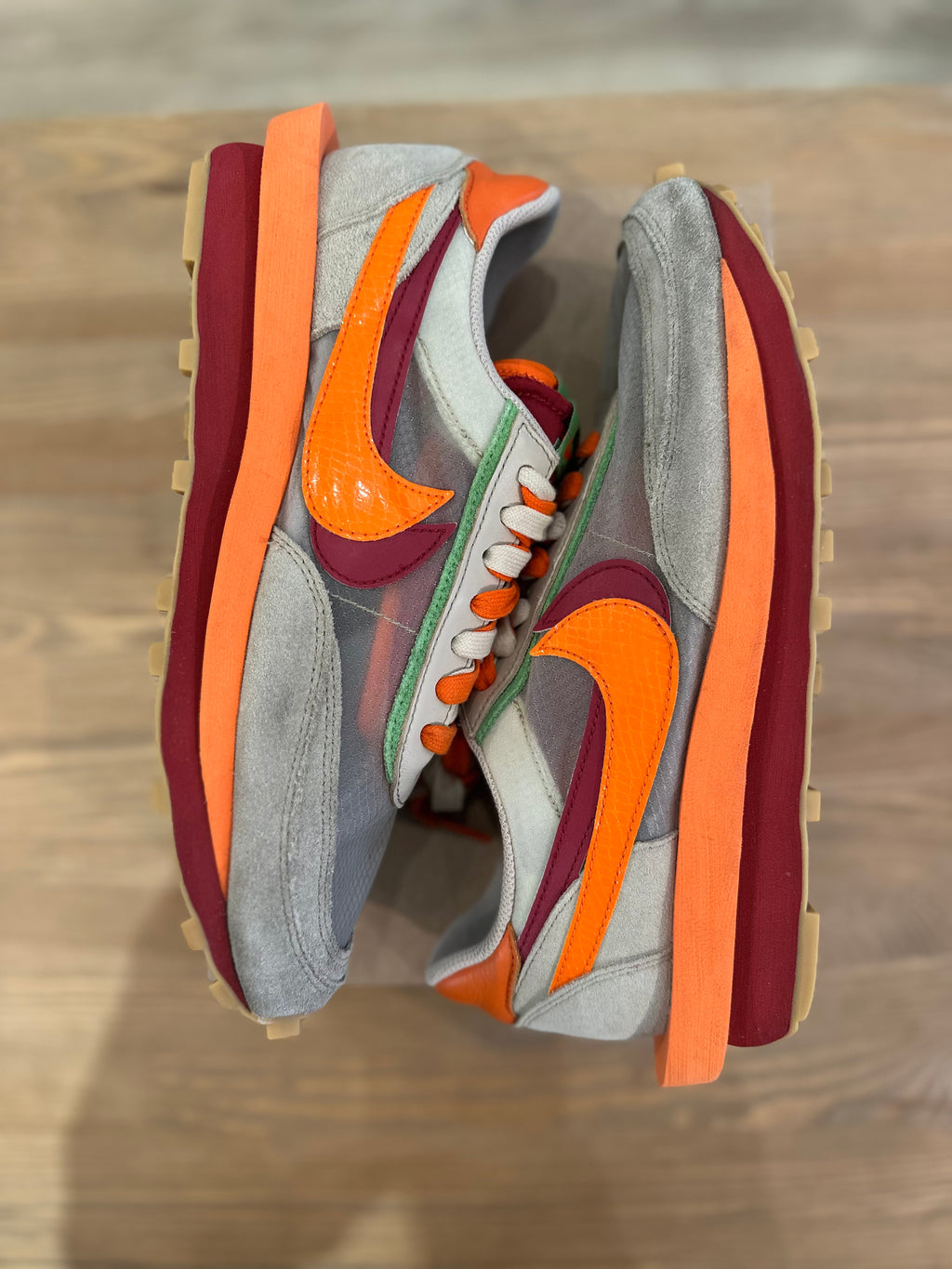 Nike ldwaffle sacai clot orange ( taille 44 )