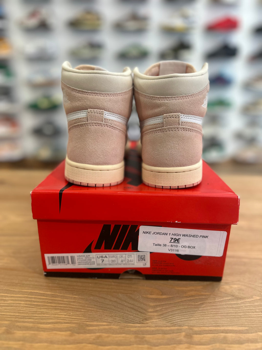 Nike Jordan 1 high washed pink ( taille 38 )