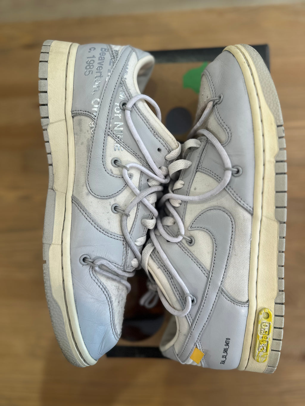 Nike dunk low off White lot 24 ( taille 43 )