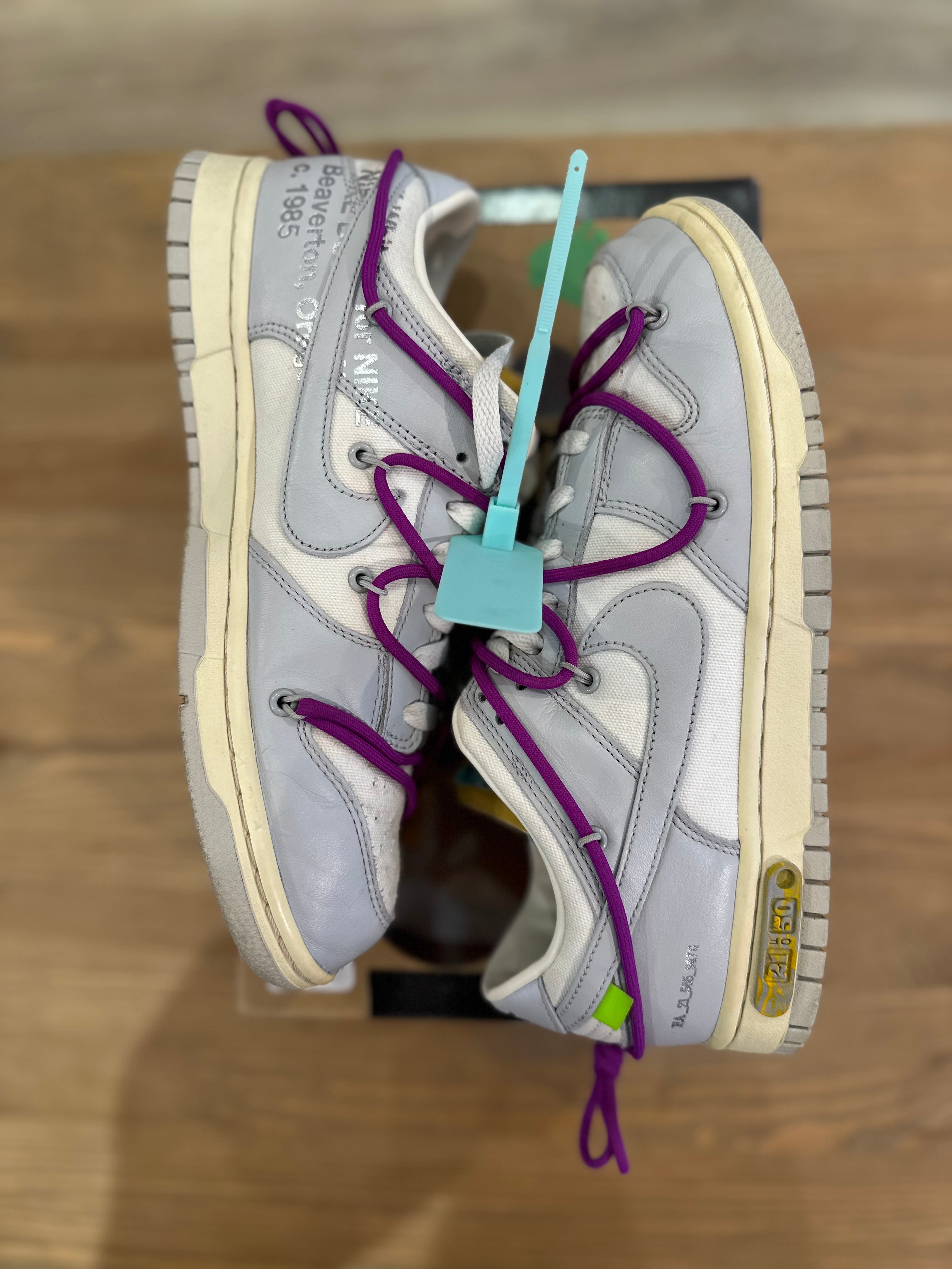 Nike dunk low off White lot 21 ( taille 42 )