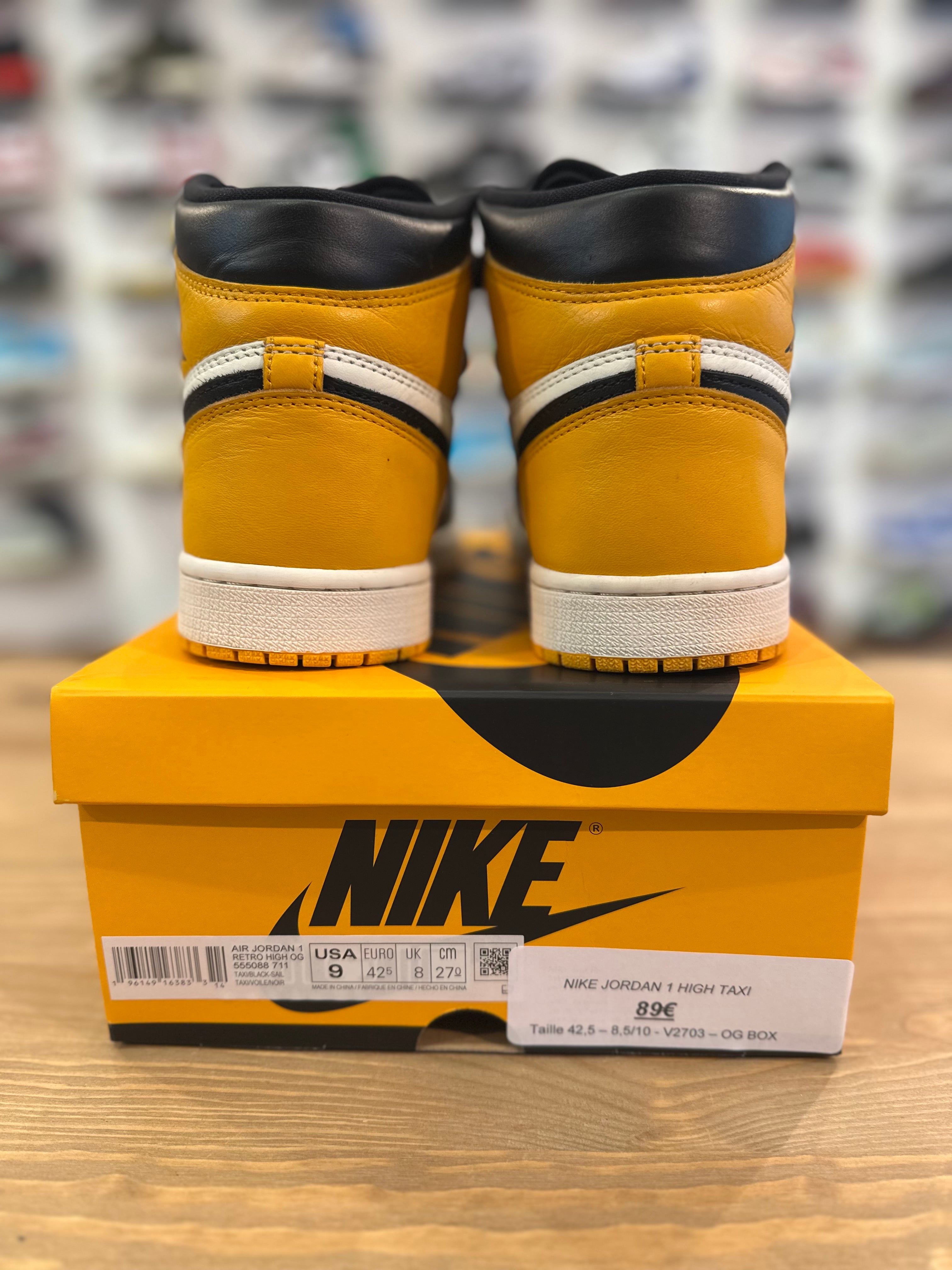 Nike Jordan 1 high taxi ( taille 42,5 )