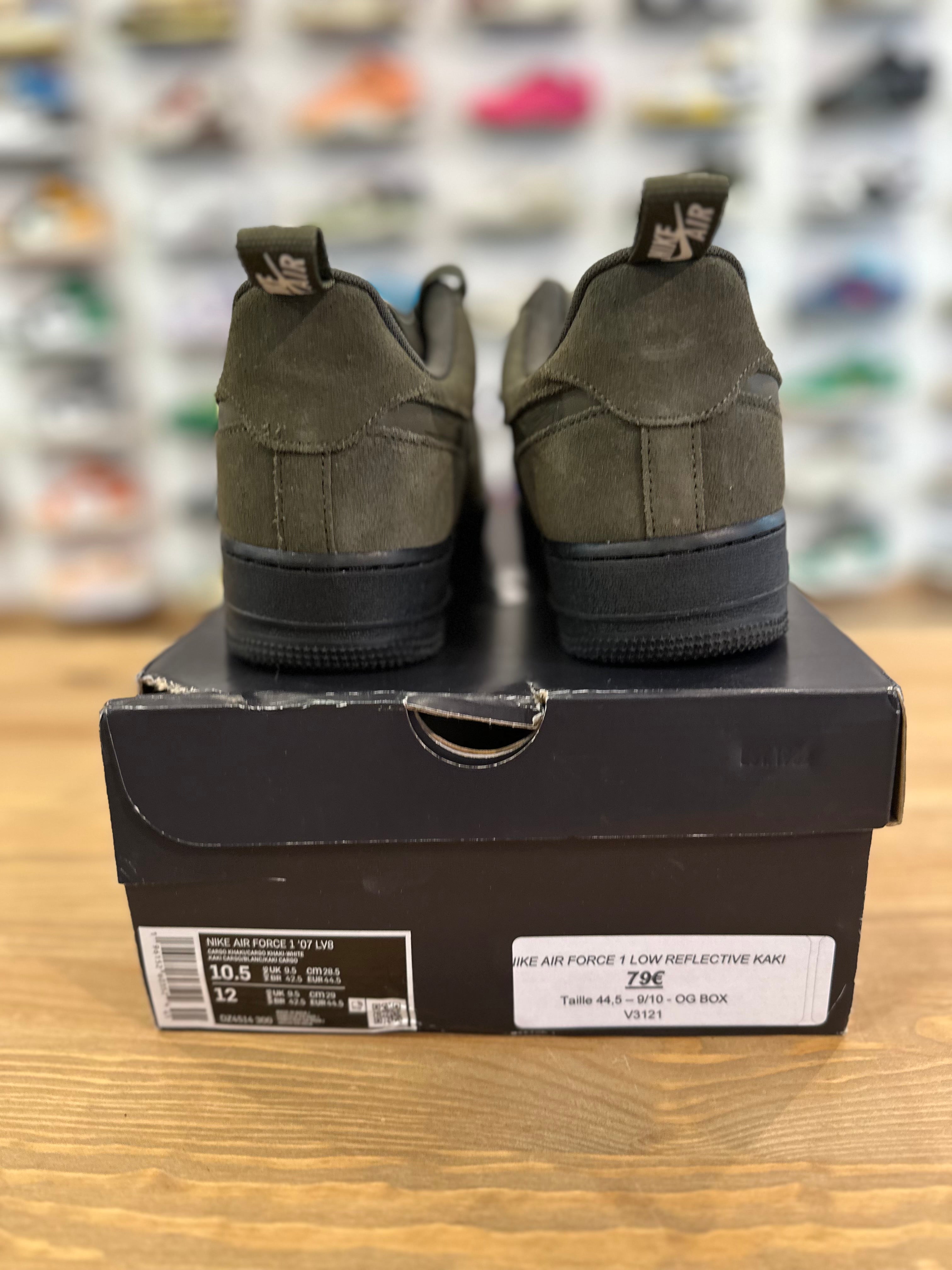 Nike air force 1 low réflective kaki ( taille 44,5 )