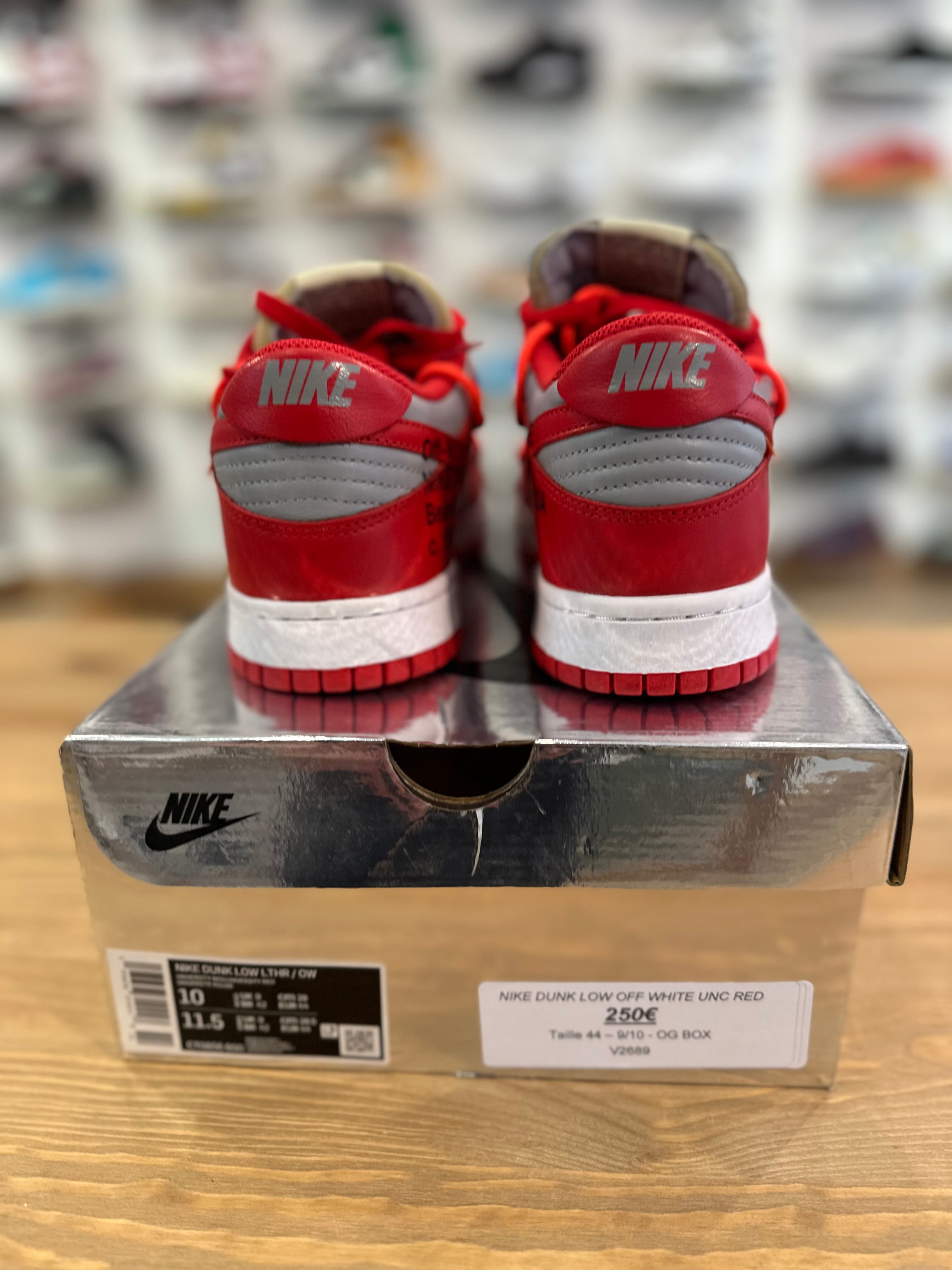 Nike dunk low off White university red ( taille 44 )