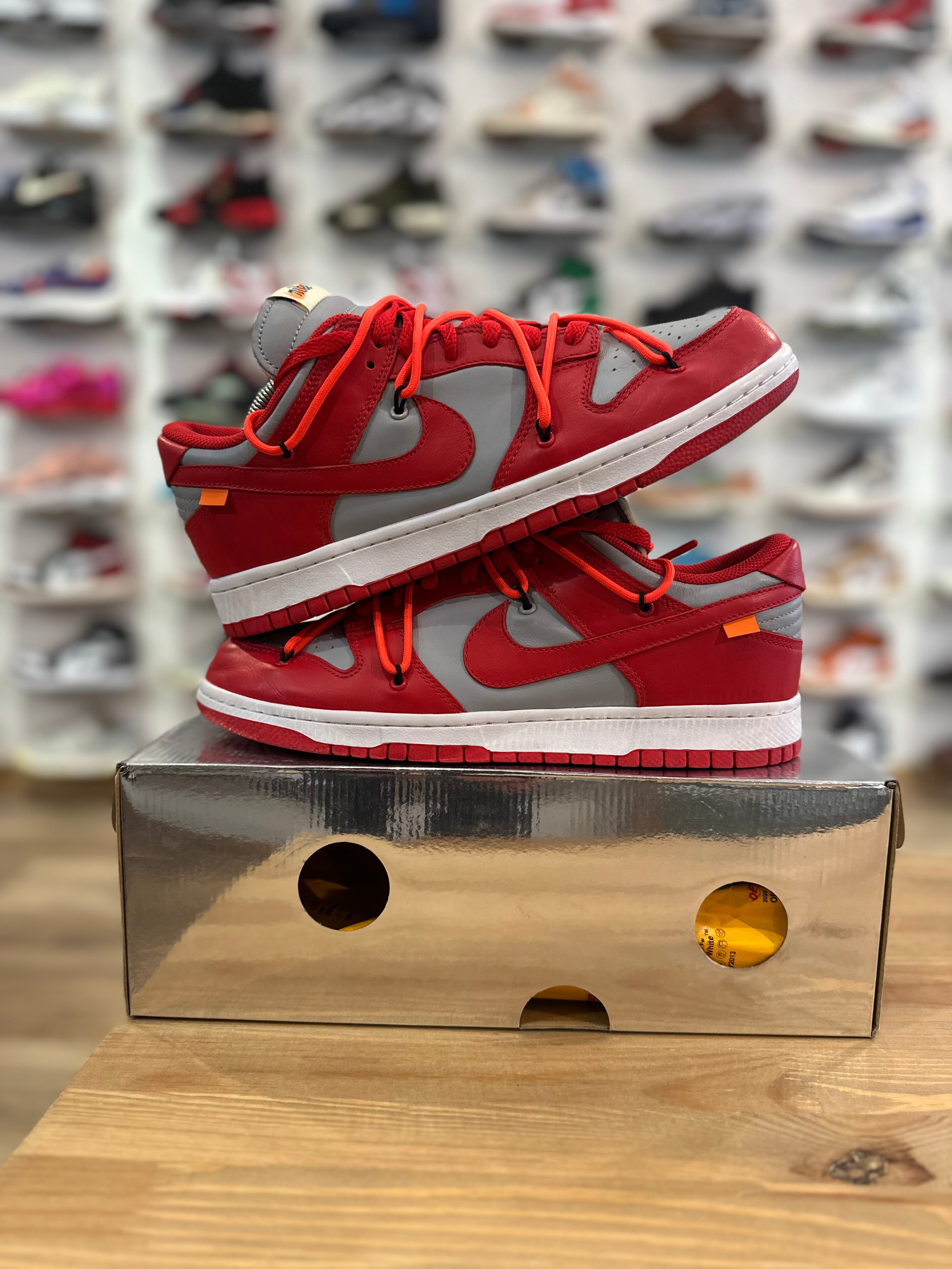 Nike dunk low off White university red ( taille 44 )