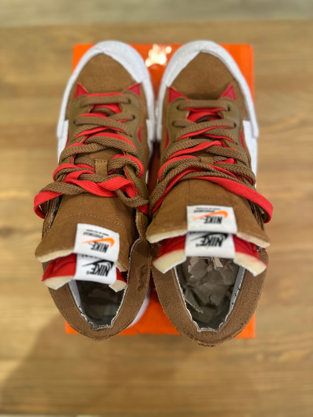 Nike blazer low sacai british tan ( taille 44 )