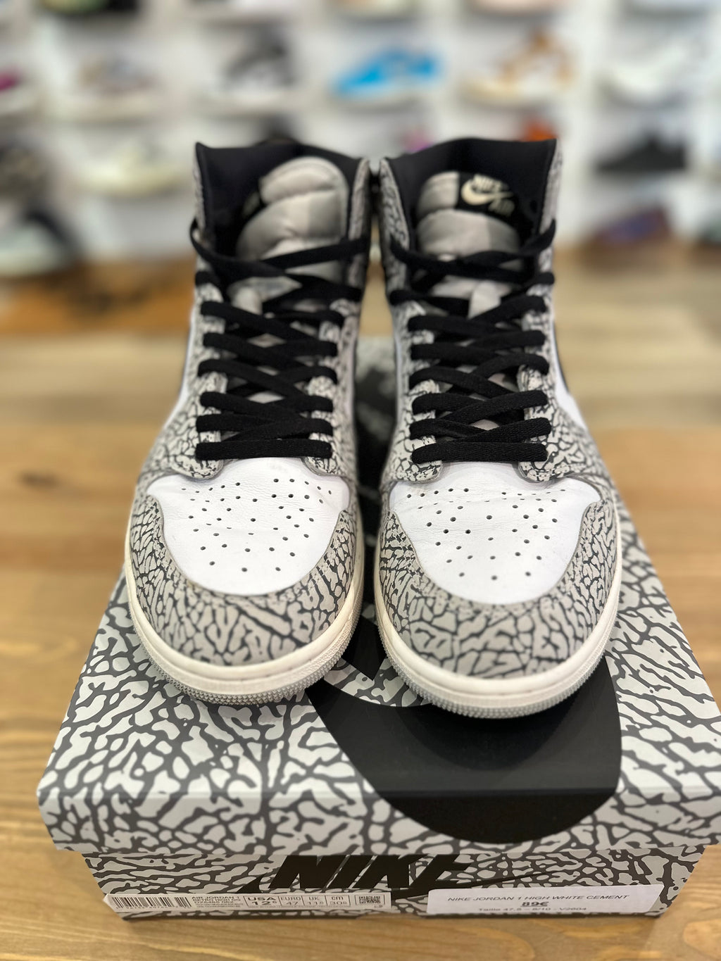 Nike Jordan 1 high White cément ( taille 47,5 )