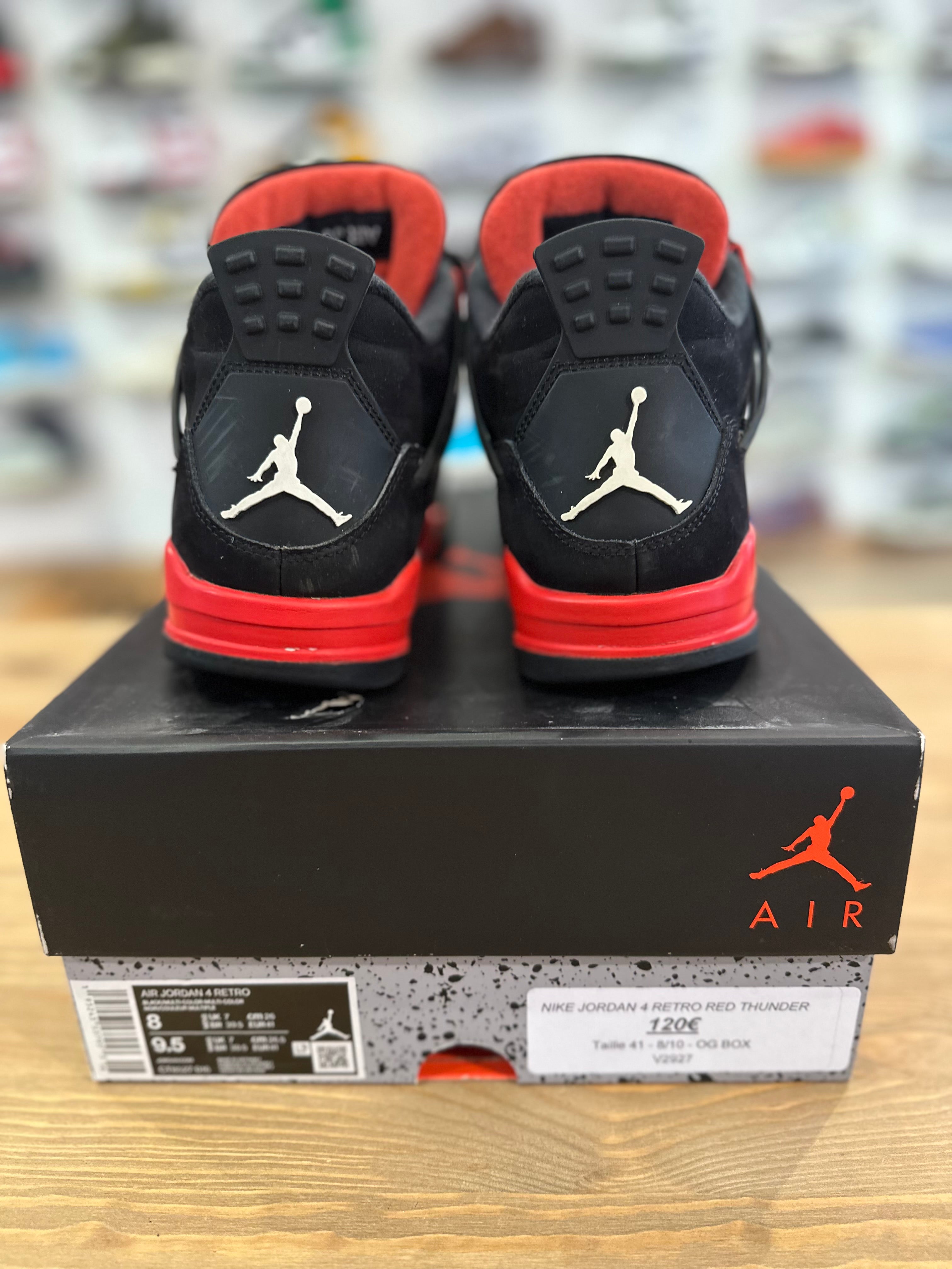 Nike Jordan 4 rétro red thunder ( taille 41 )