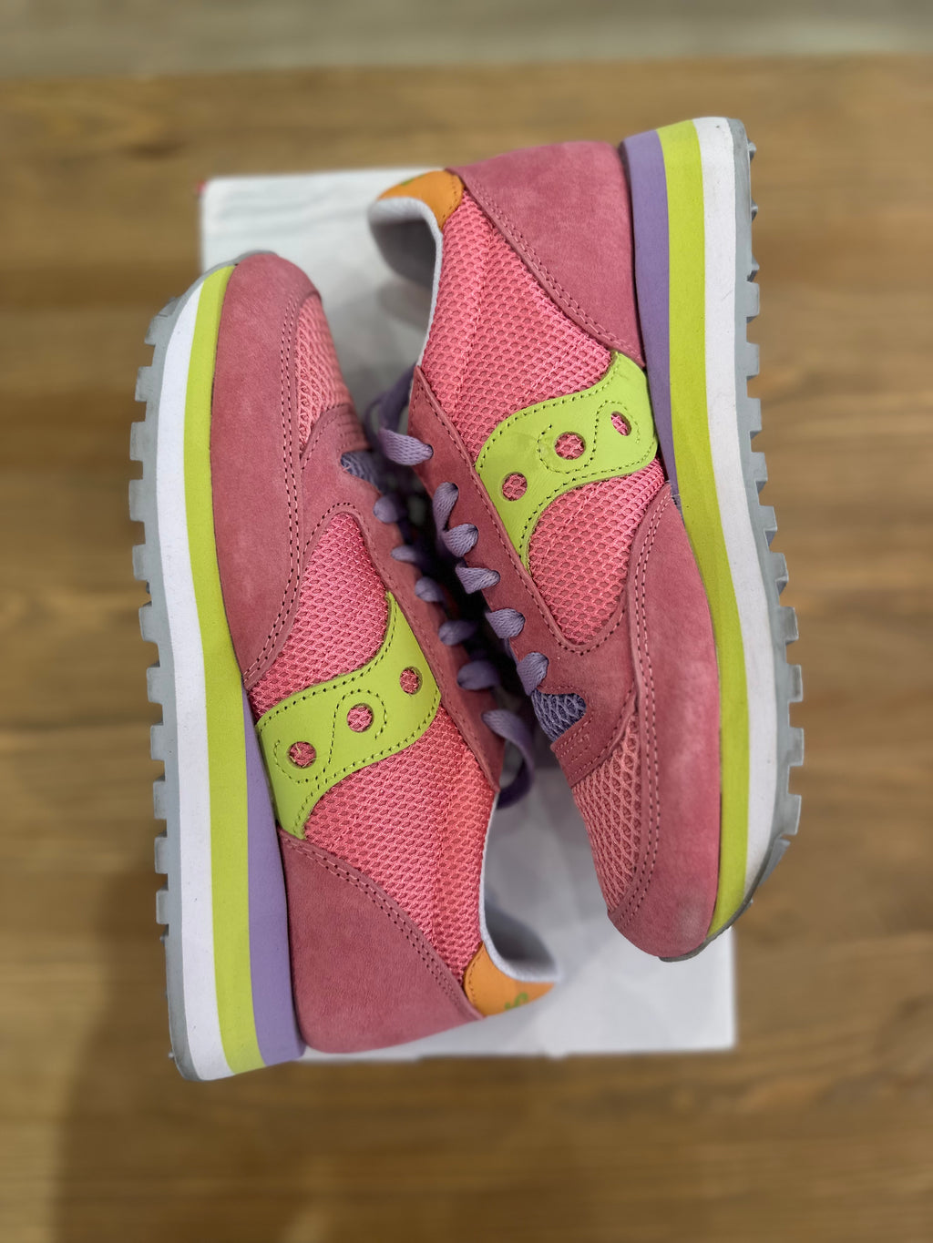 Saucony jazz triple lime pink ( taille 38 )