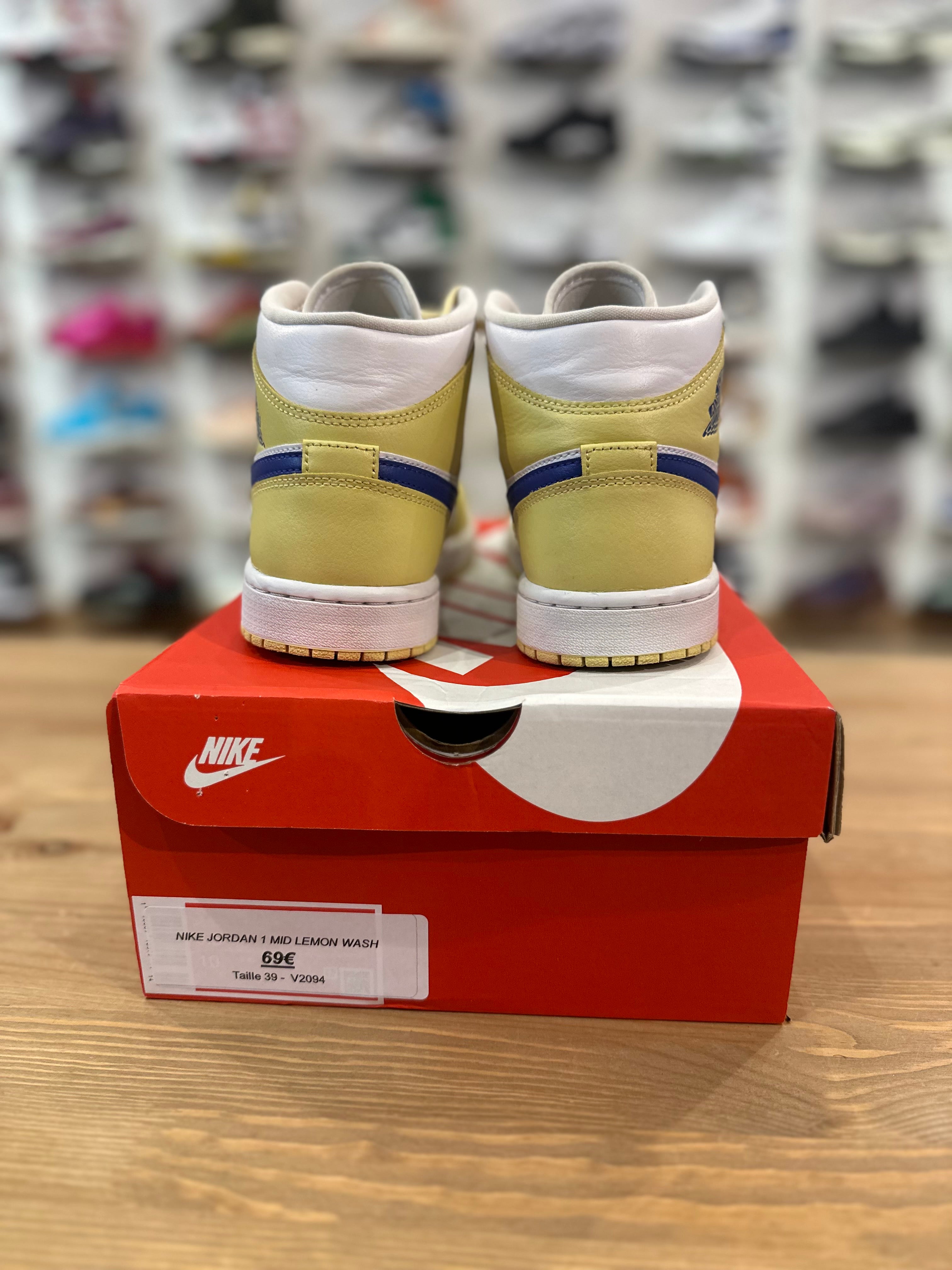 Nike Jordan 1 mid lemon wash ( taille 39 )