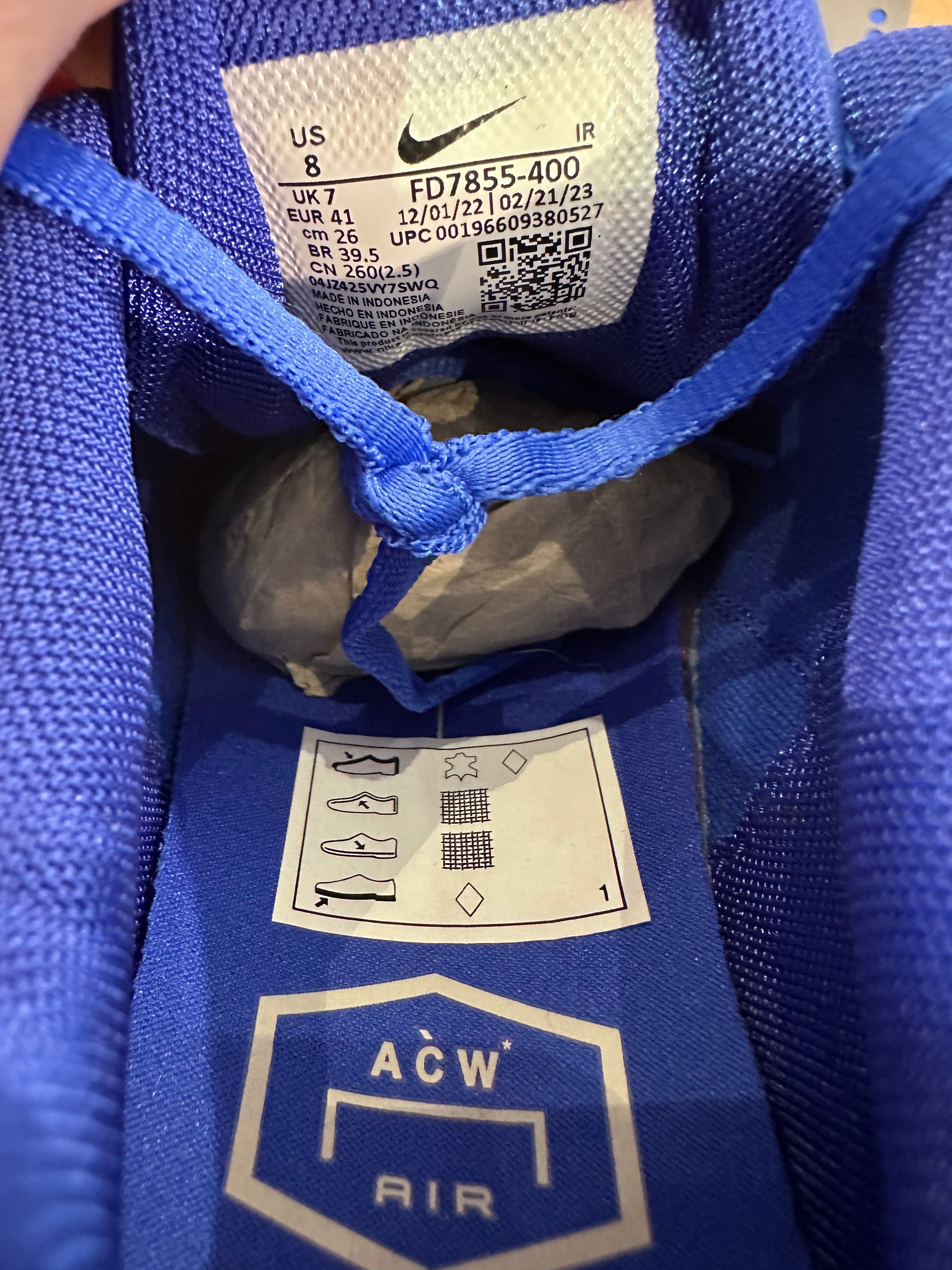Nike air Max plus a cold wall house blue ( taille 41 )
