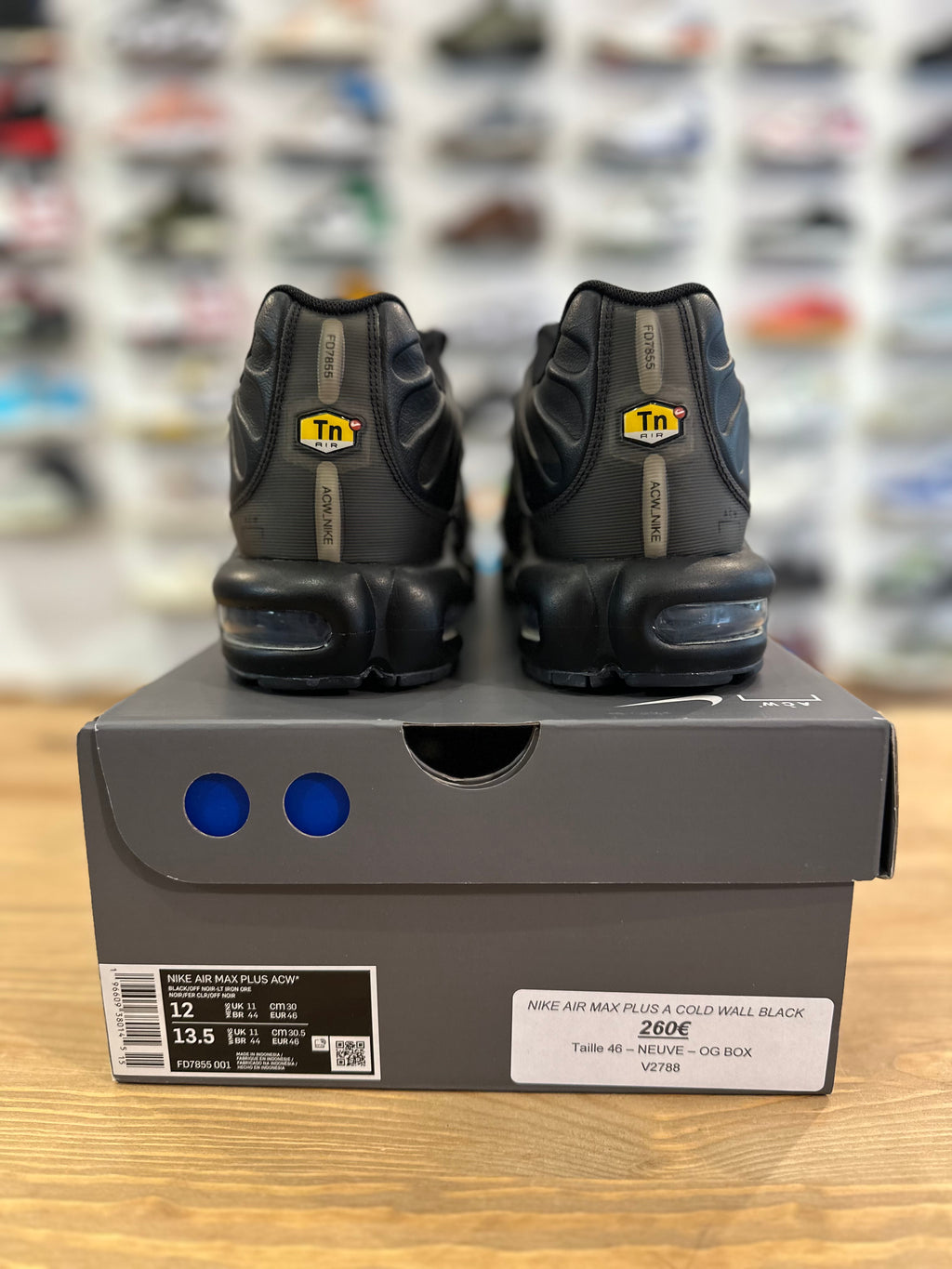 Nike air Max plus a cold wall black ( taille 46 )
