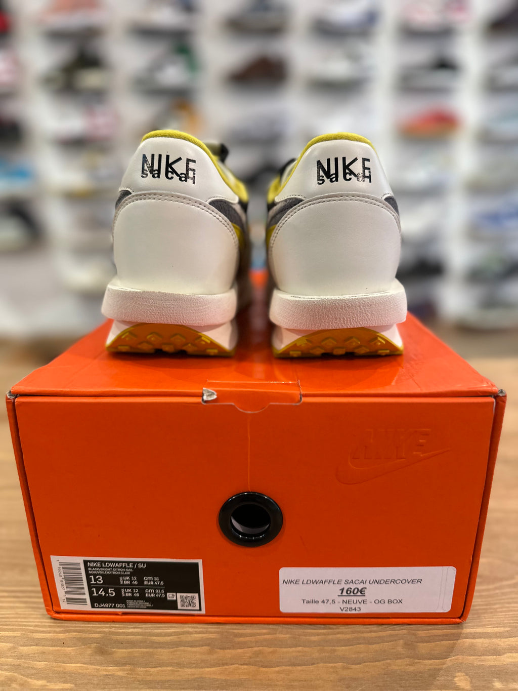 Nike ldwaffle sacai undercover bright yellow ( taille 47,5 )