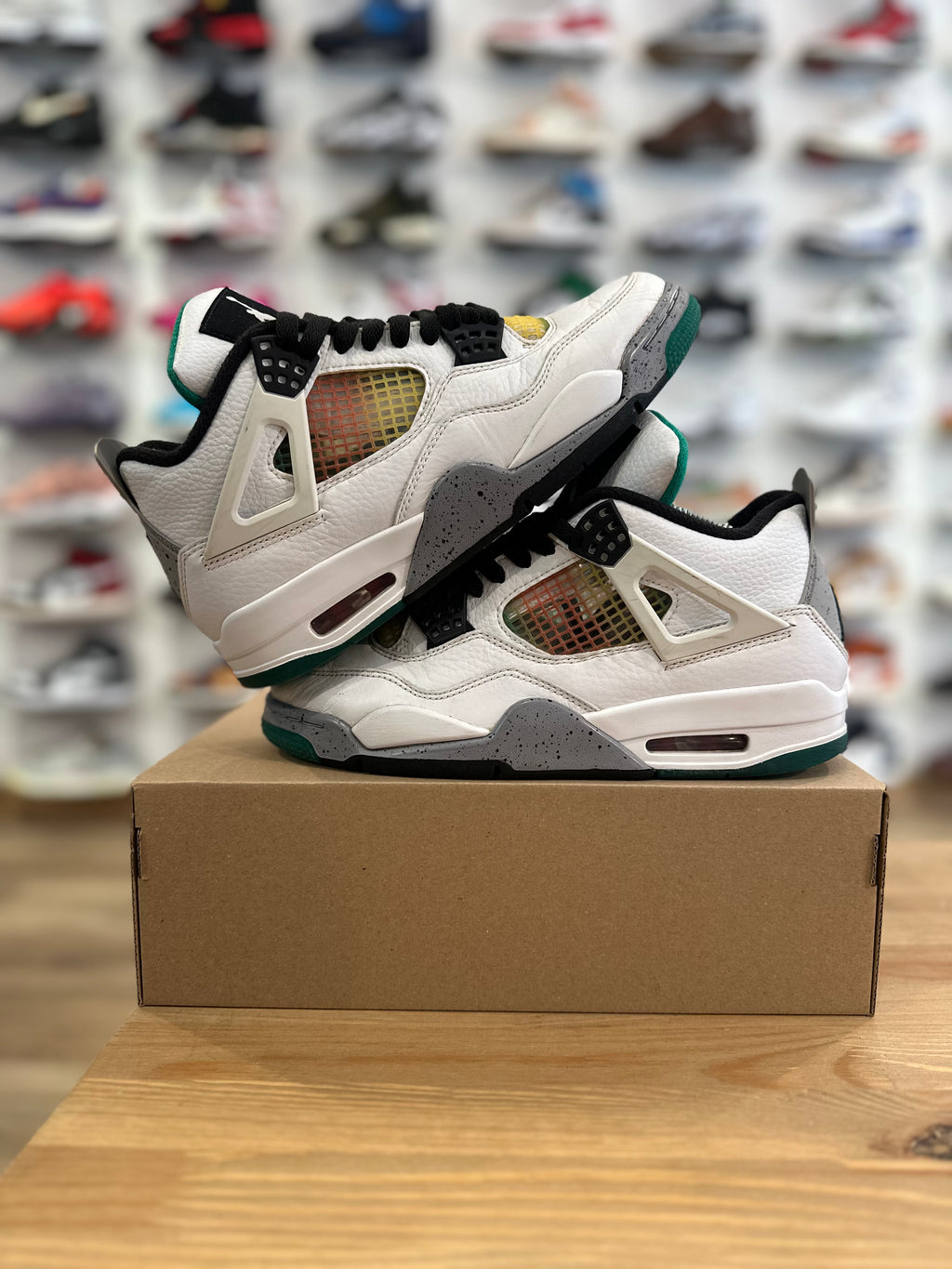 Nike Jordan 4 rétro rasta Green ( taille 40 )