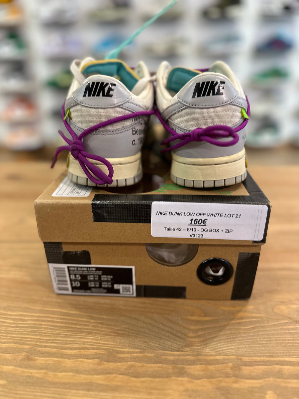 Nike dunk low off White lot 21 ( taille 42 )