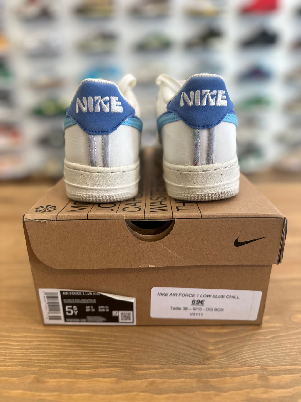 Nike air force 1 low blue chill ( taille 38 )