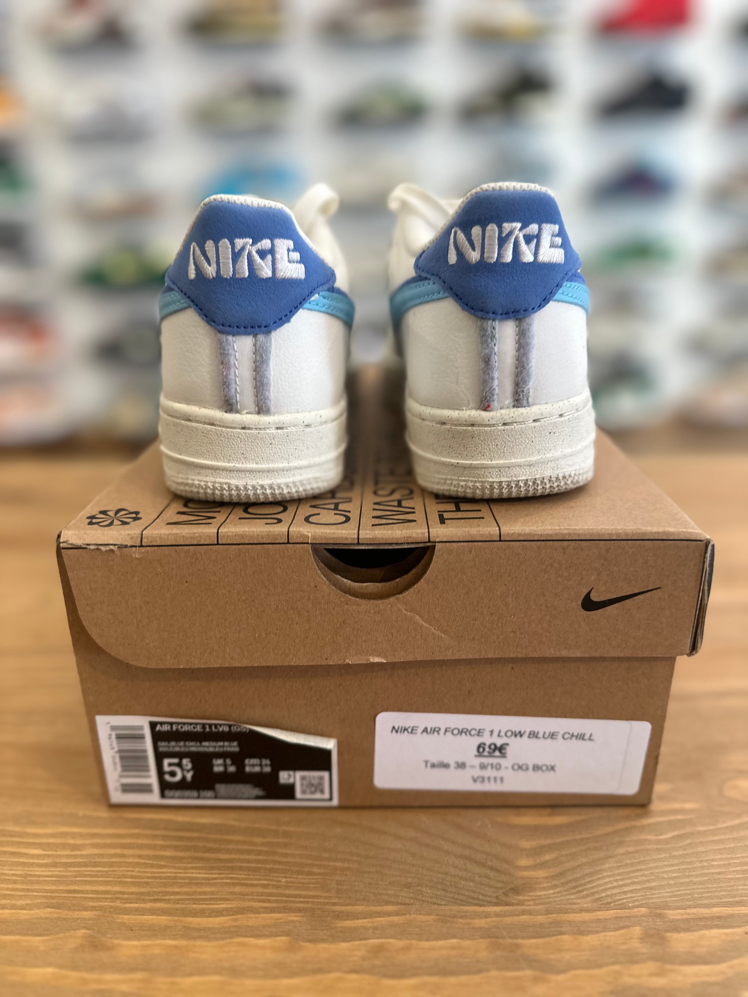 Nike air force 1 low blue chill ( taille 38 )
