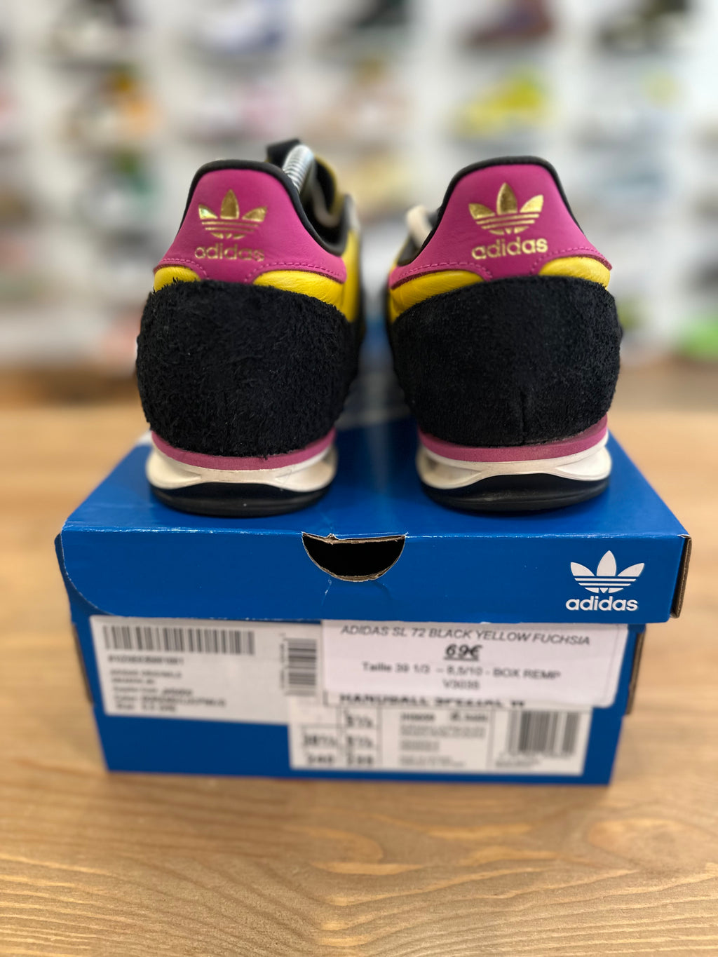 Adidas sl72 black yellow fuchsia ( taille 39 1/3 )