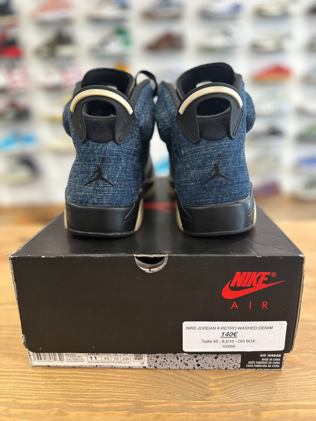 Nike Jordan 6 rétro washed denim ( taille 45 )
