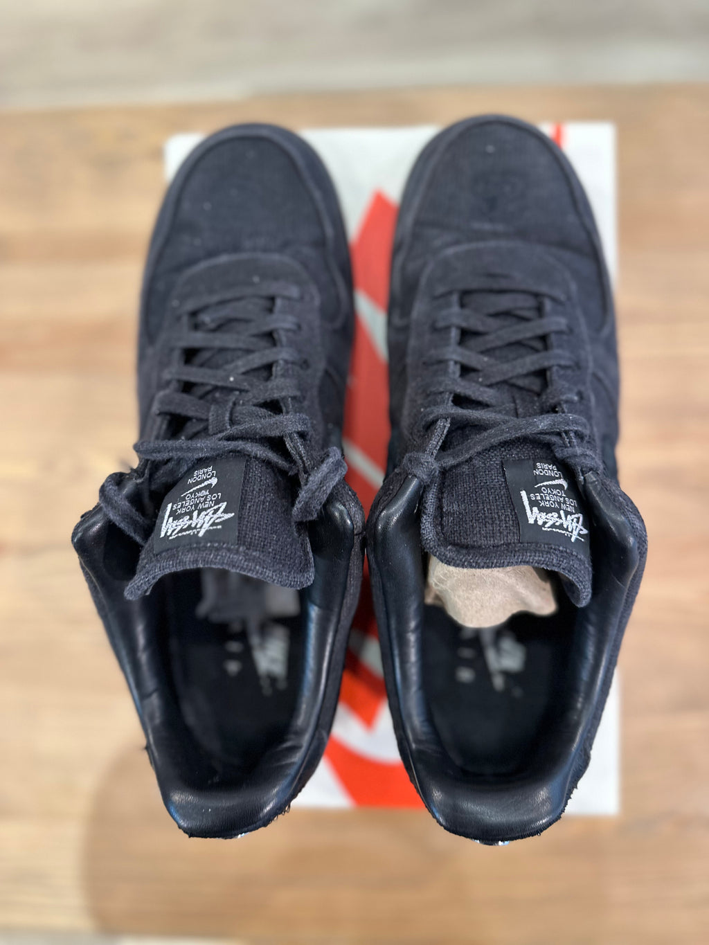 Nike air force 1 low stussy black ( taille 46 )