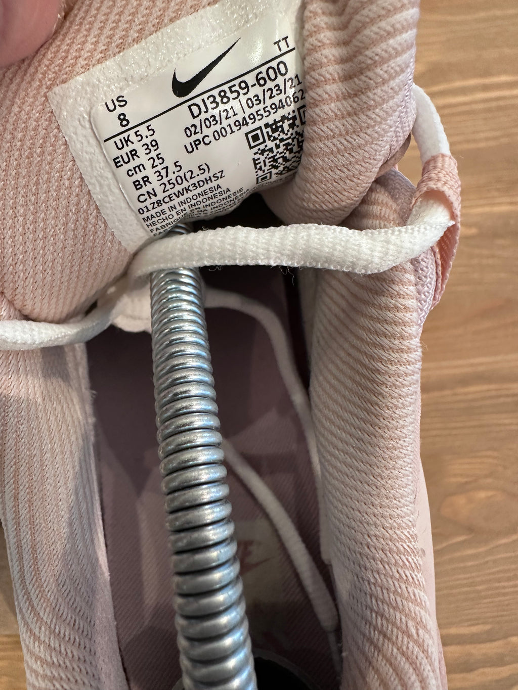 Nike air Max 95 pink Oxford ( taille 39 )