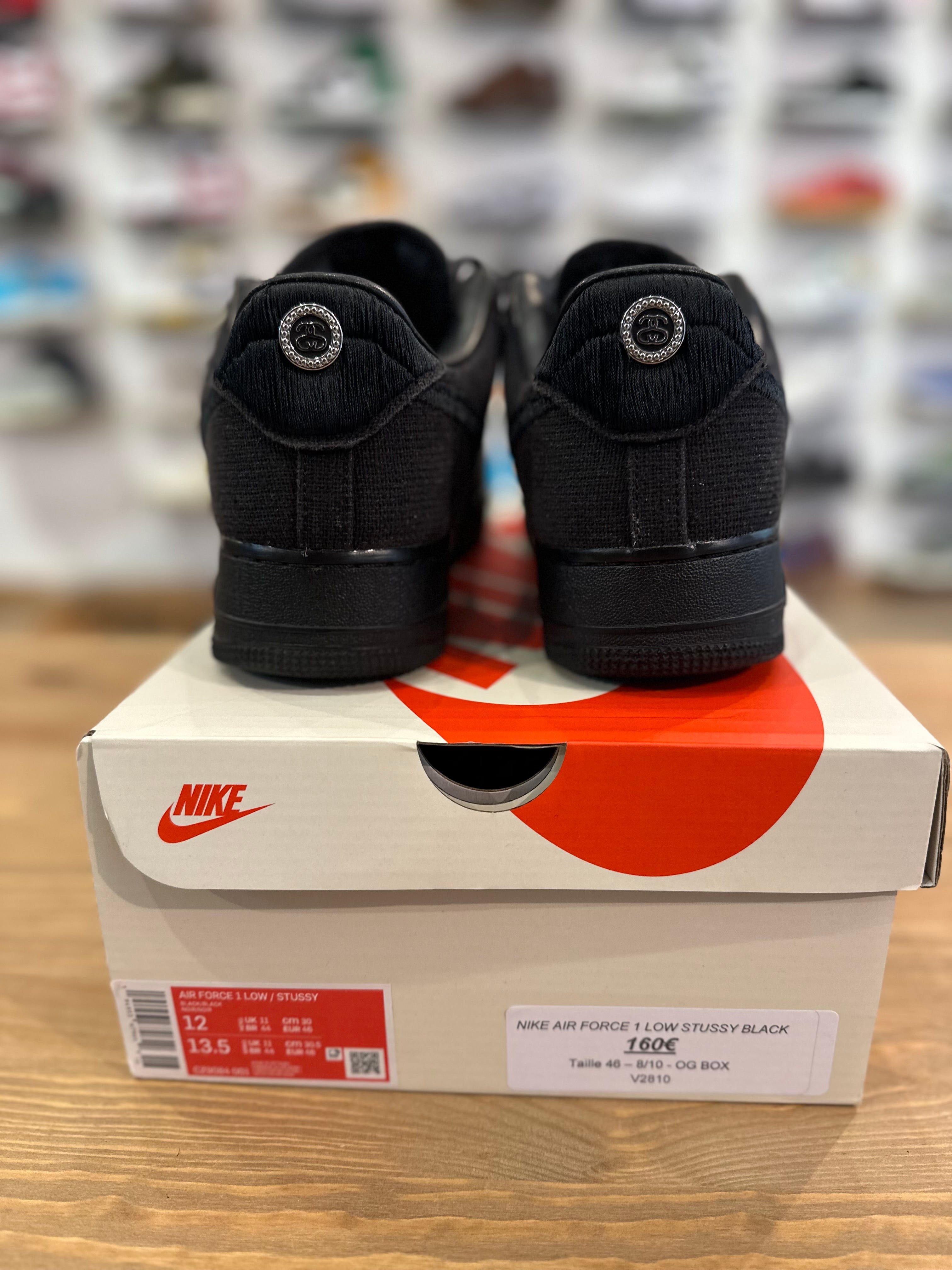 Nike air force 1 low stussy black ( taille 46 )