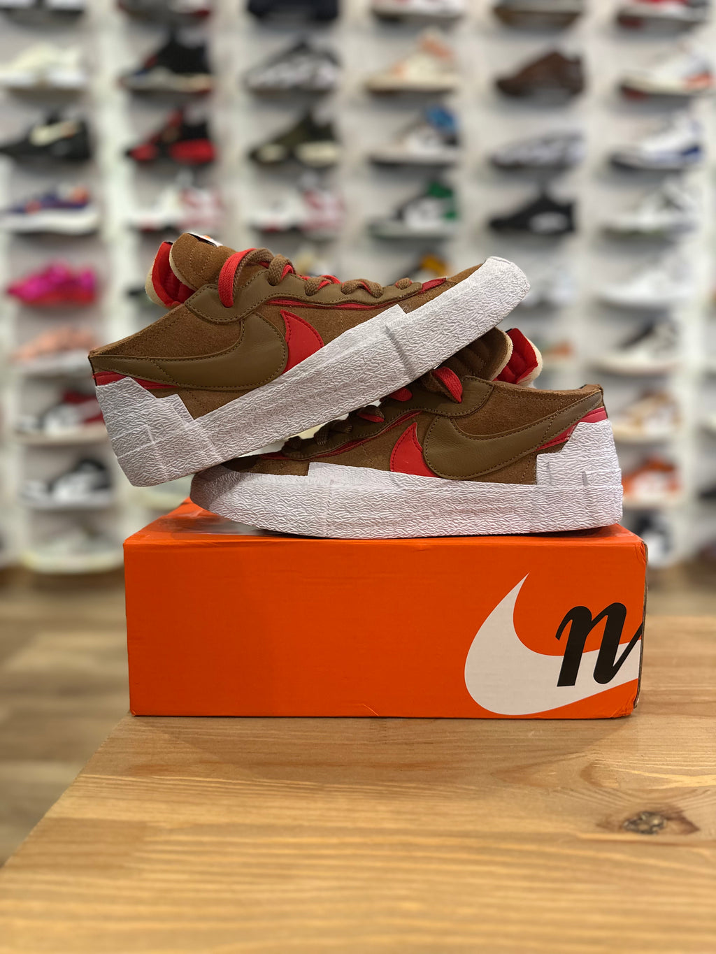 Nike blazer low sacai british tan ( taille 44 )
