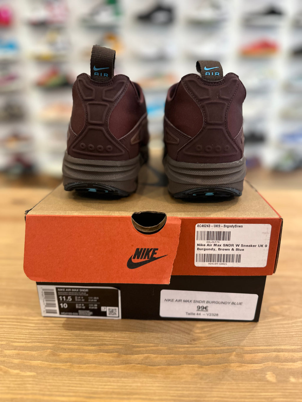Nike air Max SNDR burgundy blue ( taille 44 )