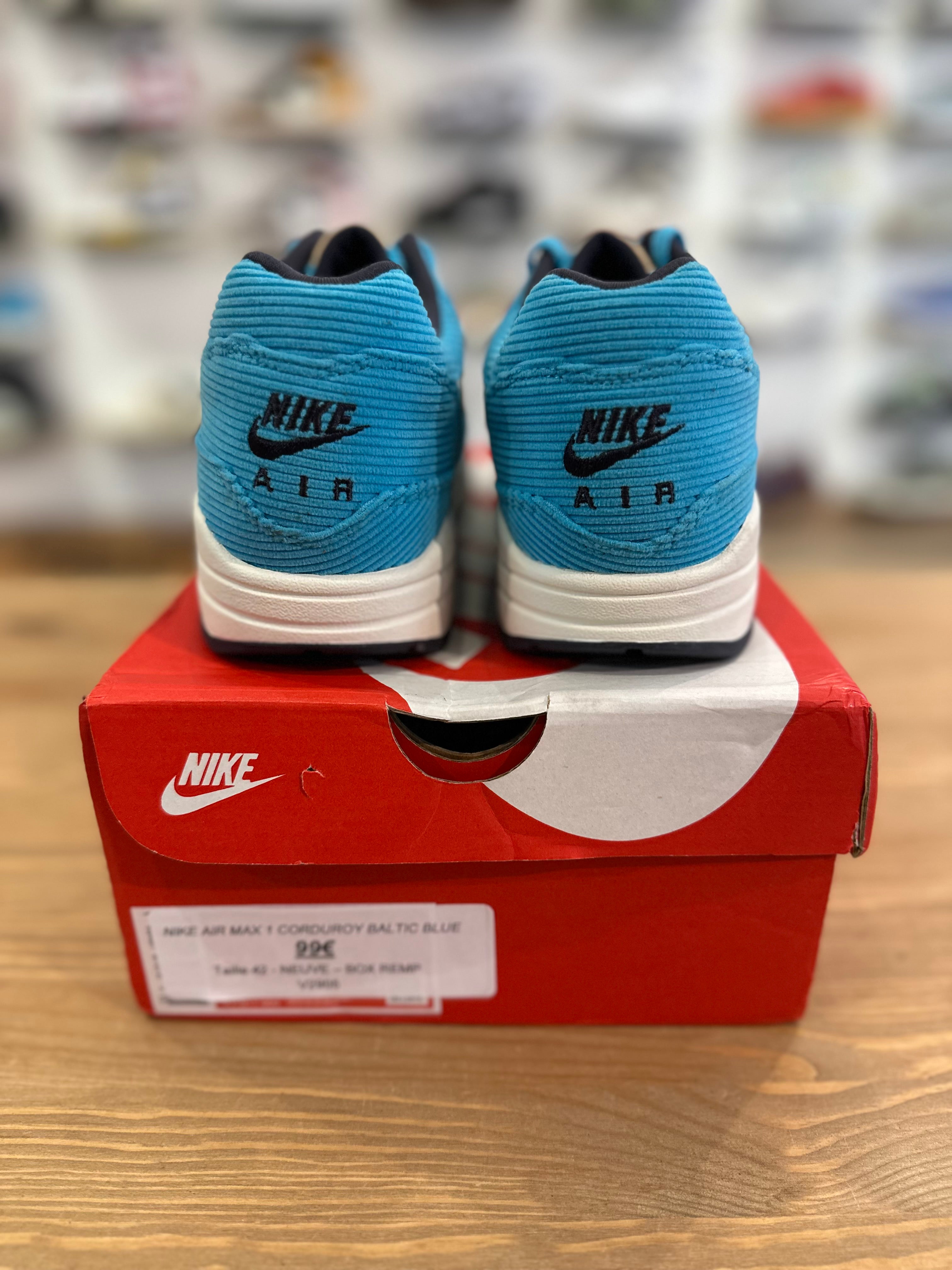 Nike air Max 1 corduroy baltic blue ( taille 42 )