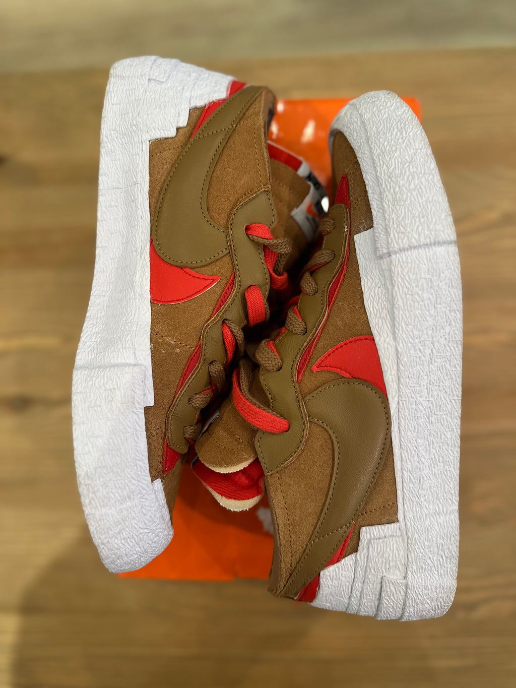 Nike blazer low sacai british tan ( taille 44 )