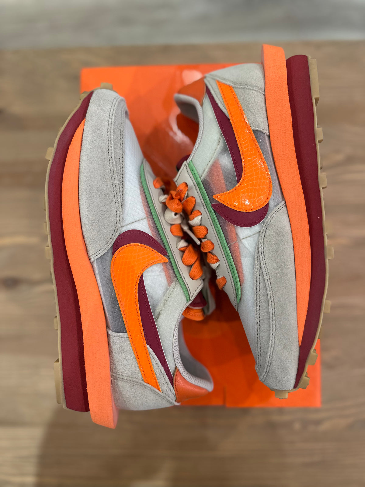 Nike ldwaffle sacai clot orange ( taille 42 )