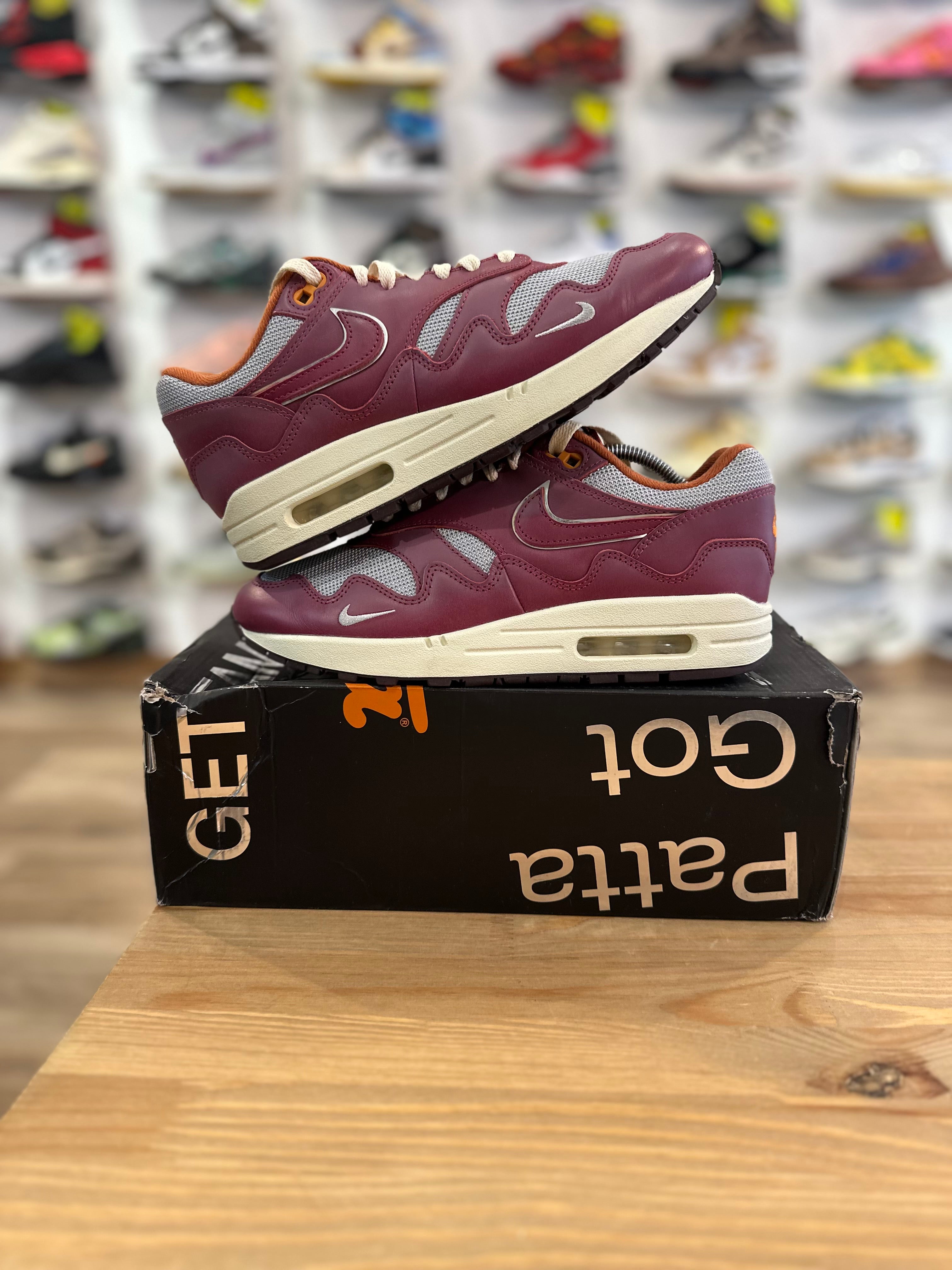Nike air Max 1 Patta rush maroon ( taille 40 )