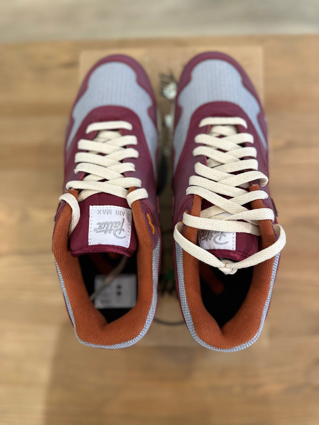 Nike air Max 1 Patta rush maroon ( taille 41 )