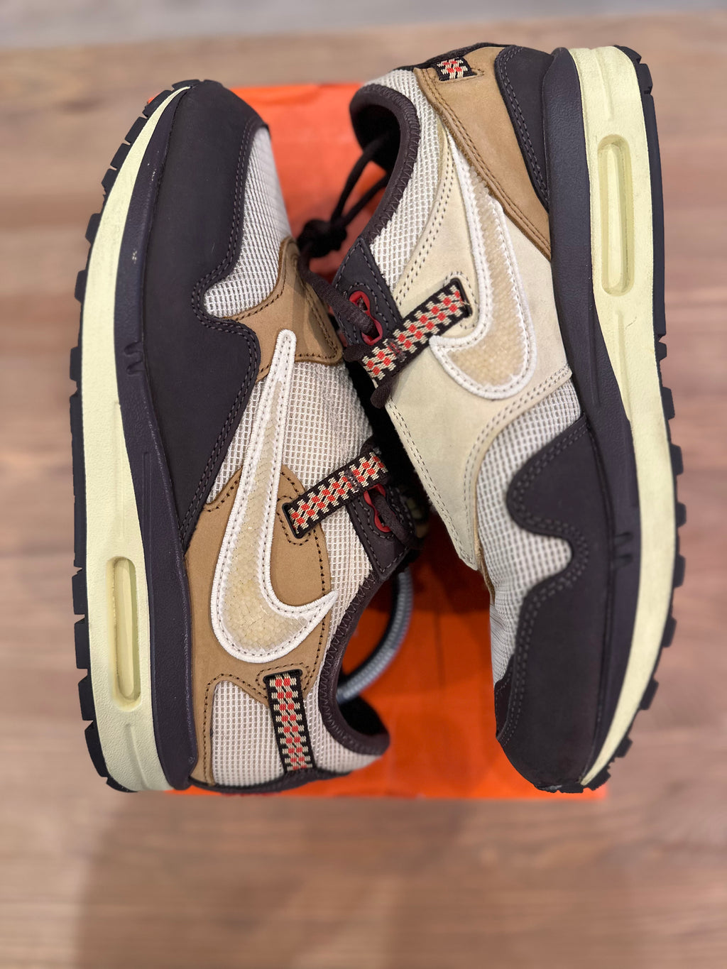Nike air Max 1 Travis Scott baroque Brown ( taille 42 )