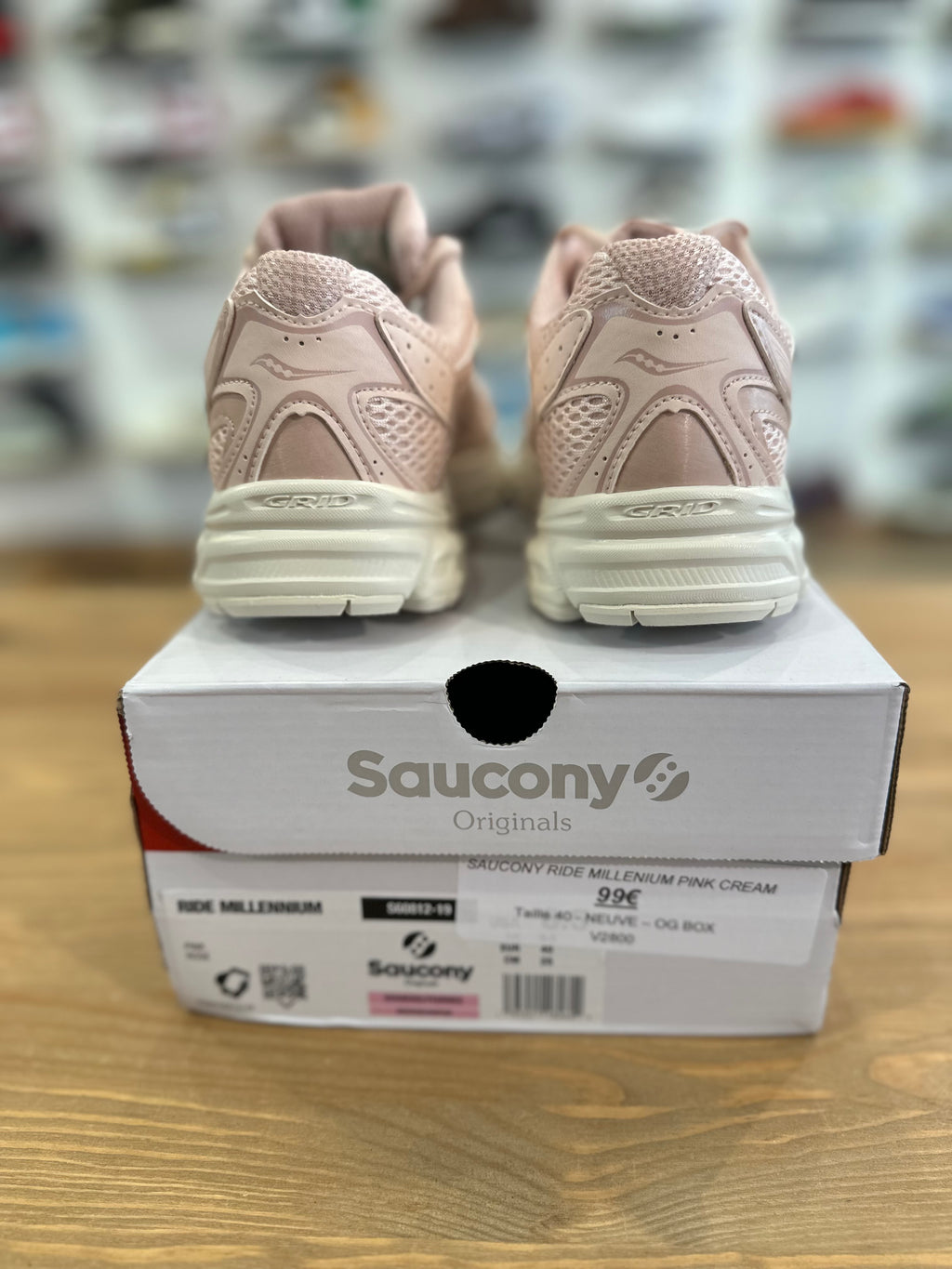 Saucony ride millenium pink cream ( taille 40 )