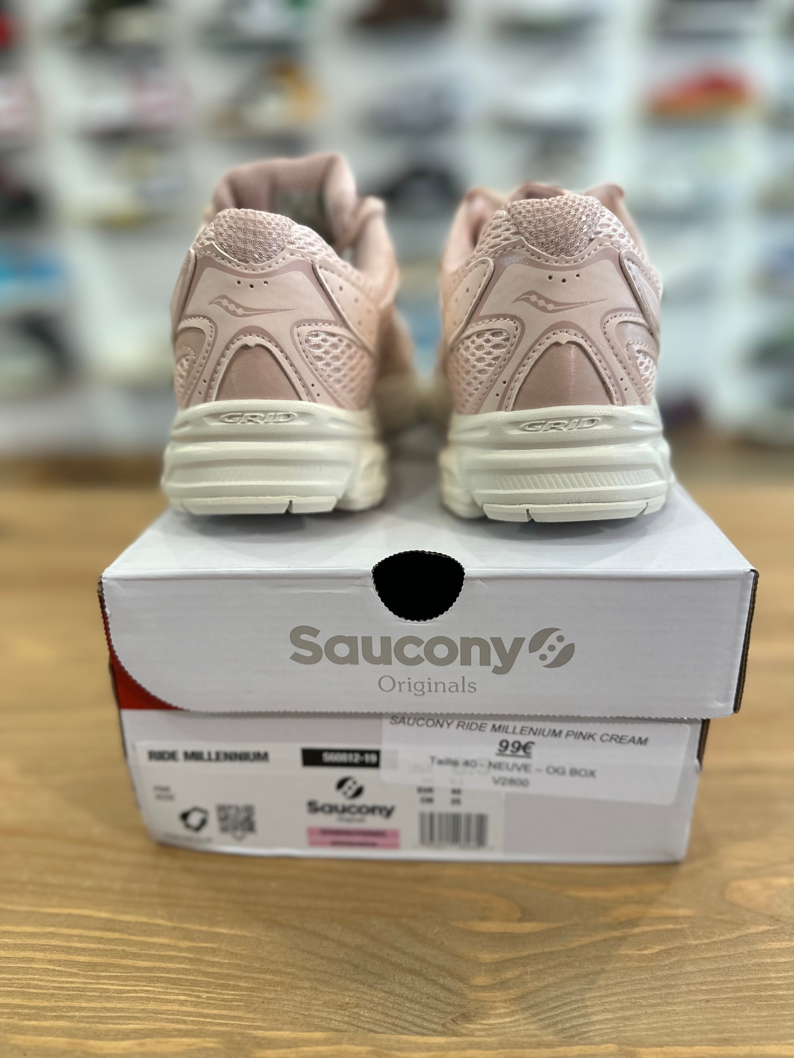Saucony ride millenium pink cream ( taille 40 )
