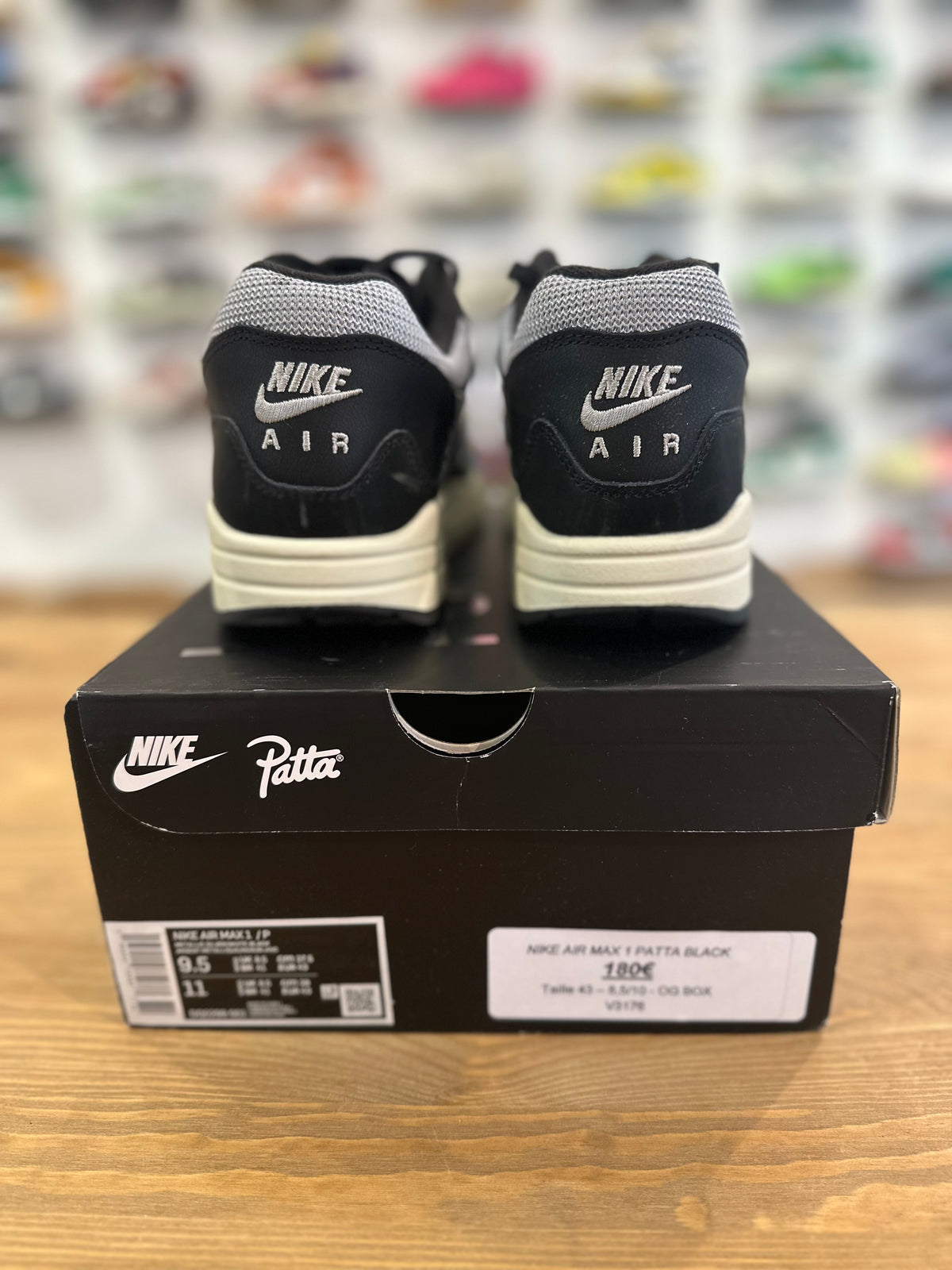 Nike air Max 1 Patta wave black ( taille 43 )