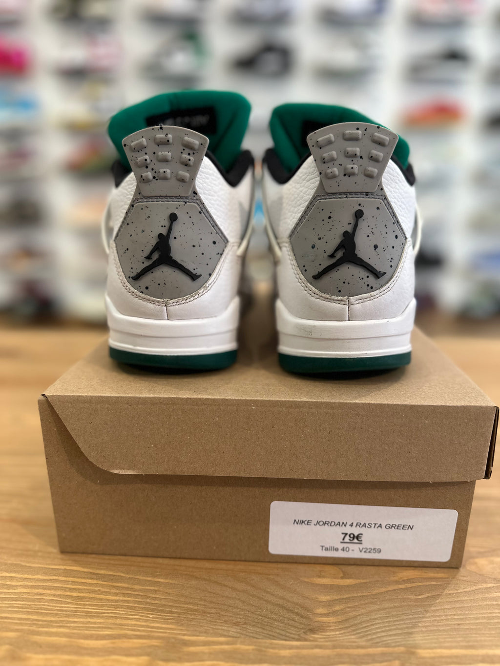 Nike Jordan 4 rétro rasta Green ( taille 40 )