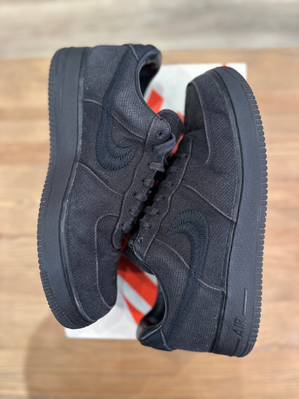 Nike air force 1 low stussy black ( taille 46 )