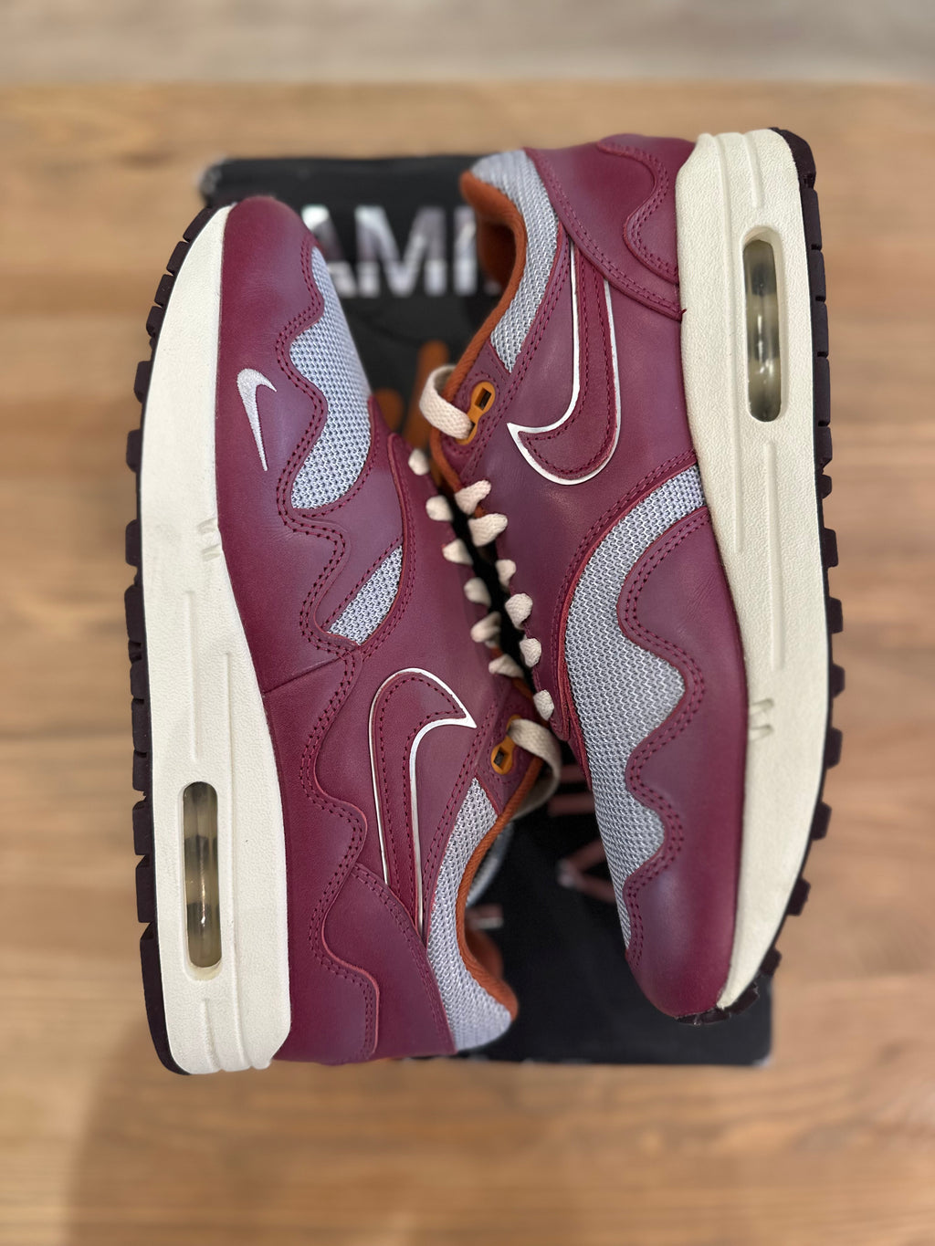 Nike air Max 1 Patta rush maroon ( taille 40 )