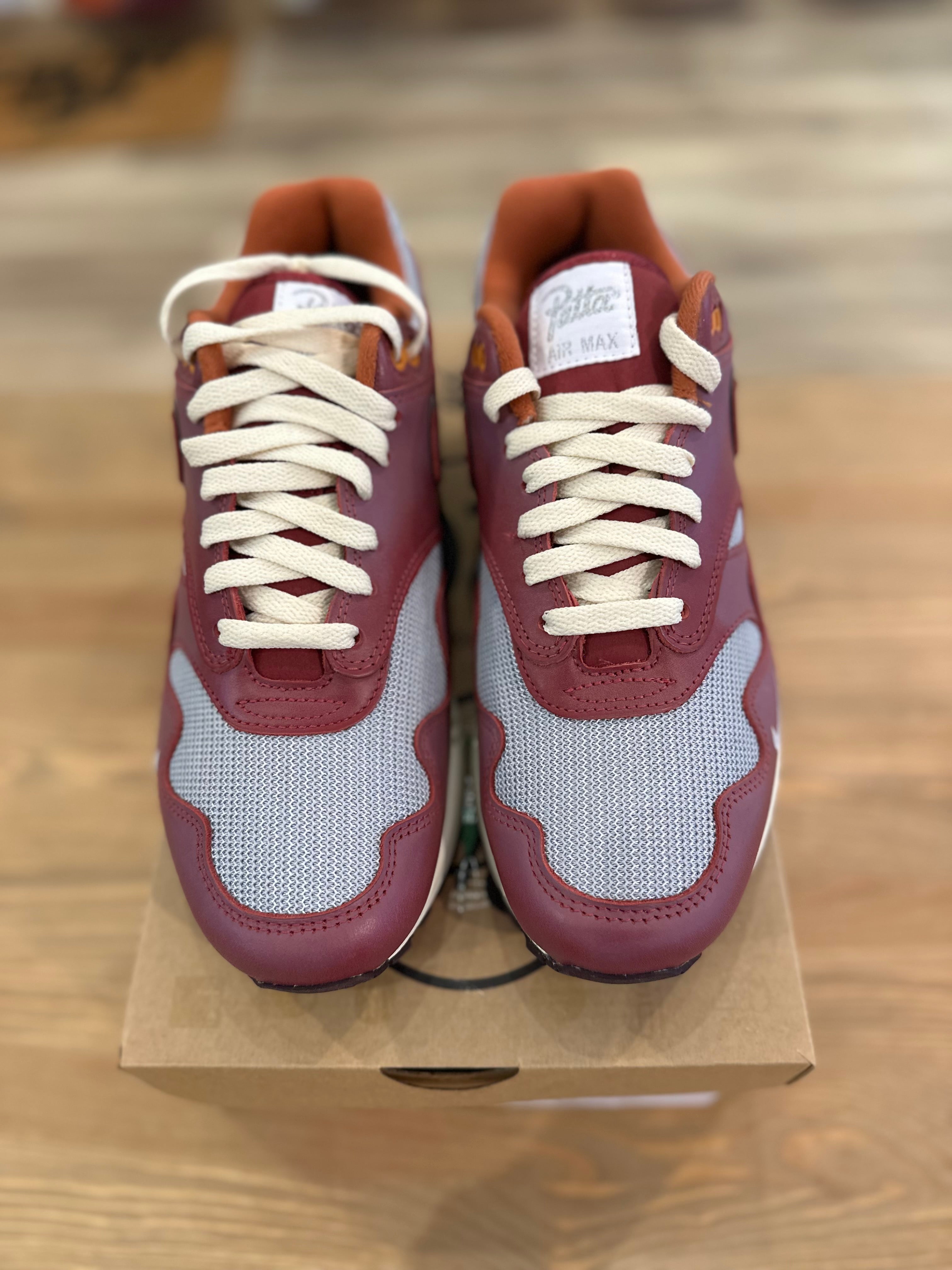 Nike air Max 1 Patta rush maroon ( taille 41 )