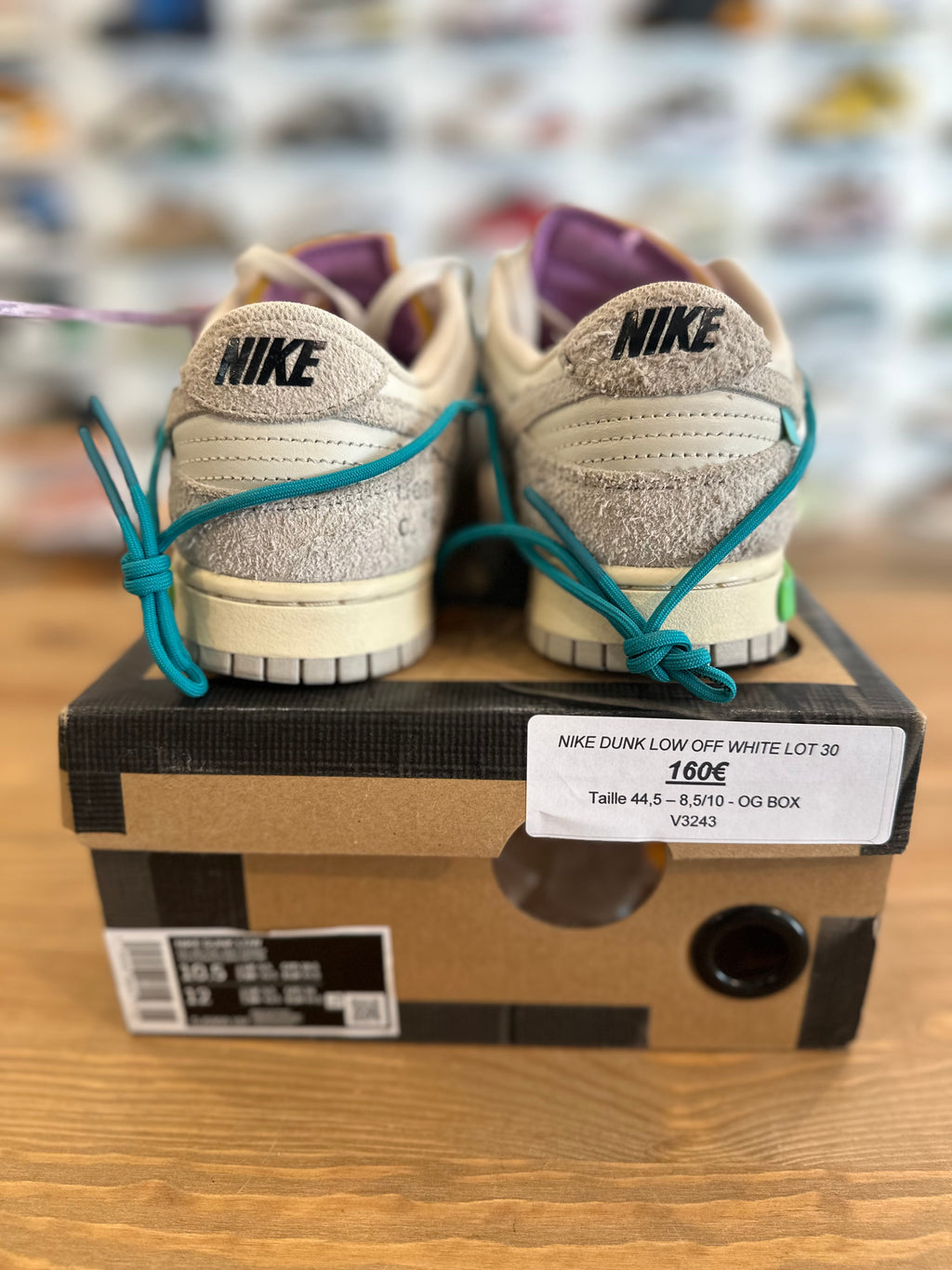Nike dunk low off White lot 30 ( taille 44,5 )